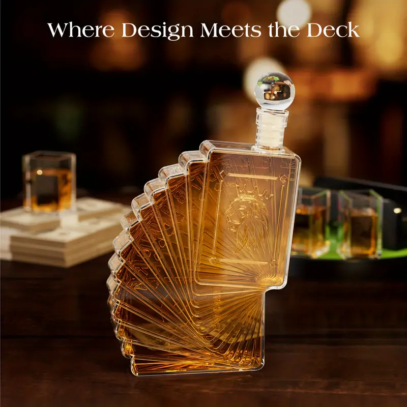 Poker Night Whiskey Decanter Set - Image 4