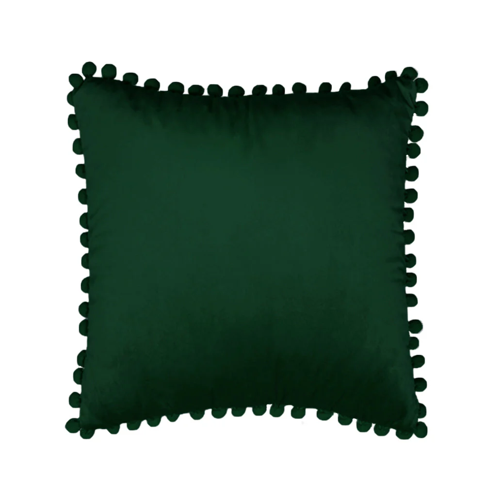 Pompoms Throw Pillow 18"x18", 12"x20" and 20"x20" pack of 1 throw pillow - Image 4