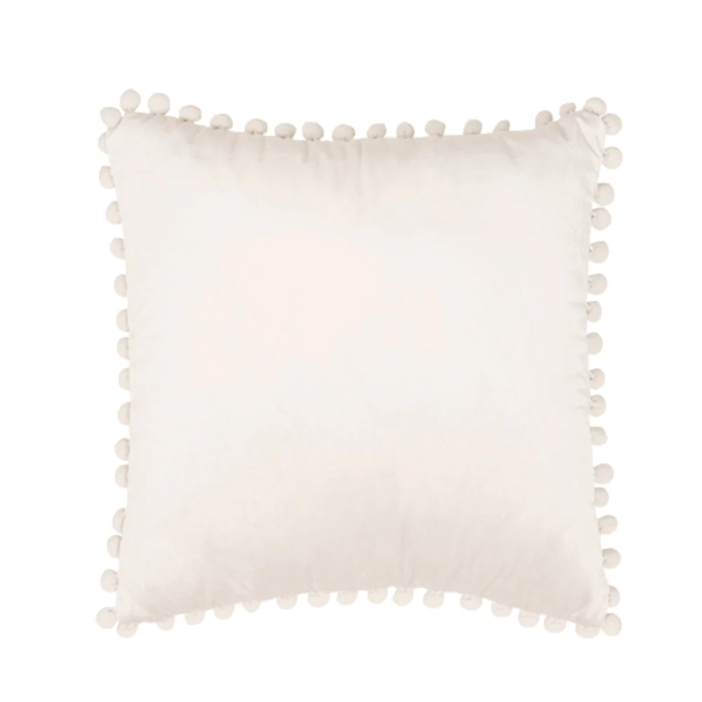Pompoms Throw Pillow 18"x18", 12"x20" and 20"x20" pack of 1 throw pillow - Image 5