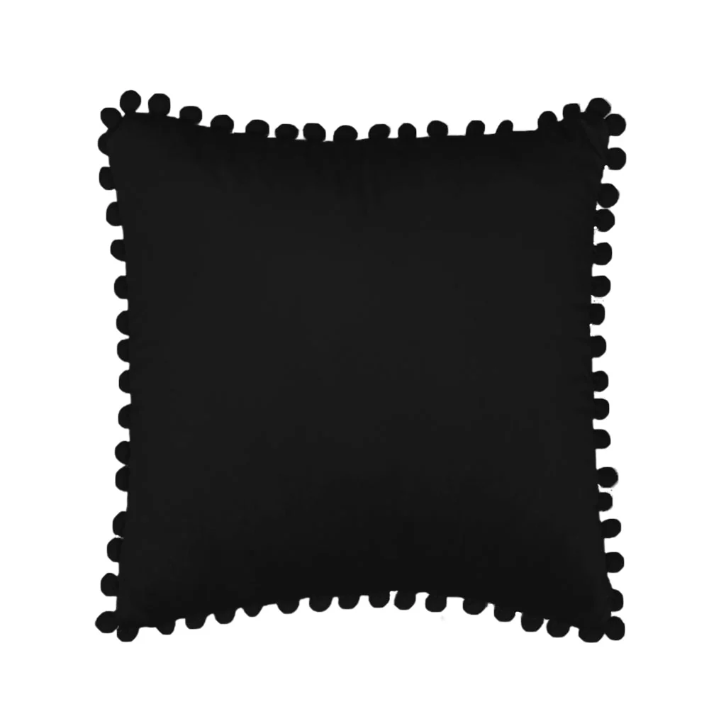 Pompoms Throw Pillows 18"x18", 12"x20" and 20"x20" pack of 2 throw pillows - Image 9