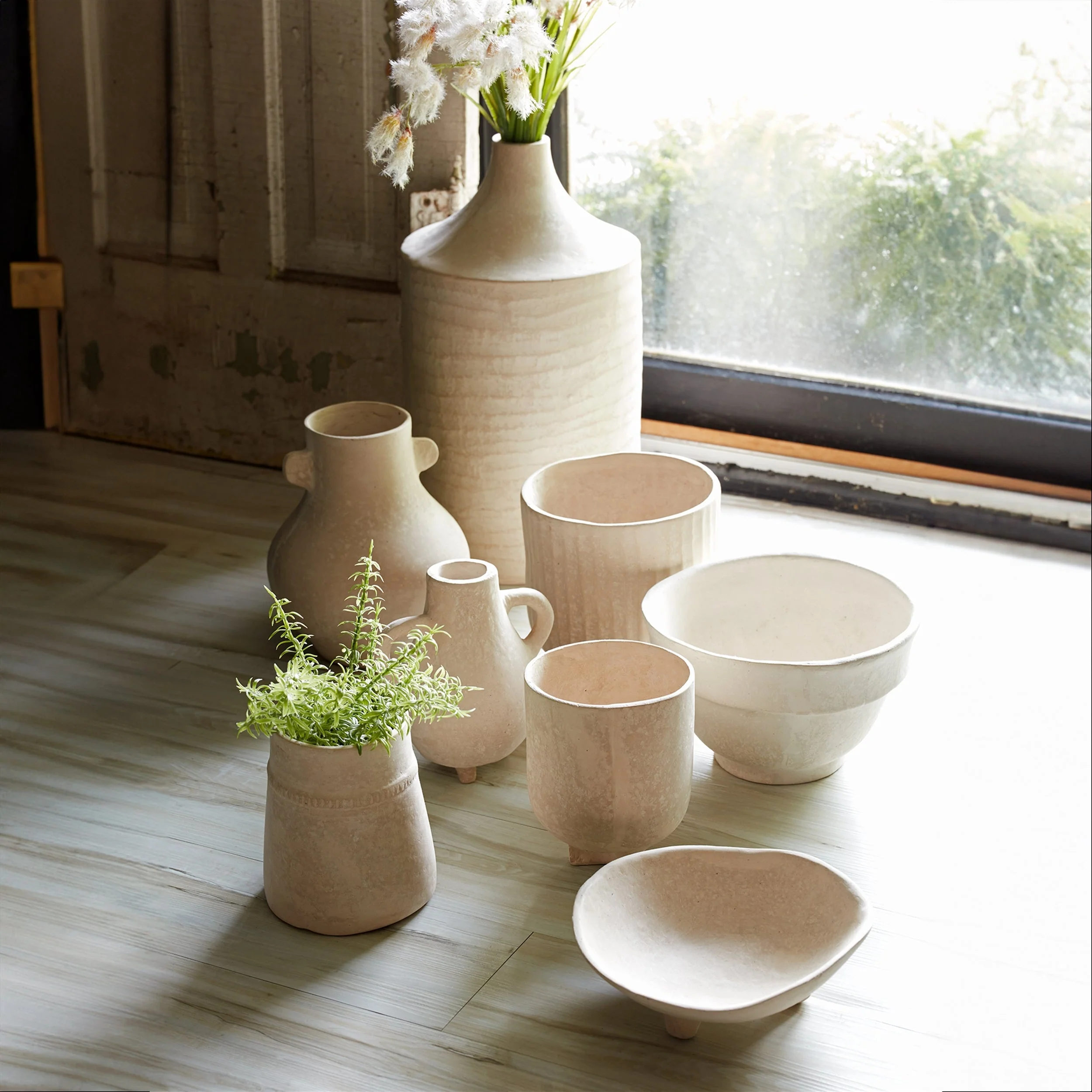 Recycled Paper Chalk Vase 18"h - Image 3