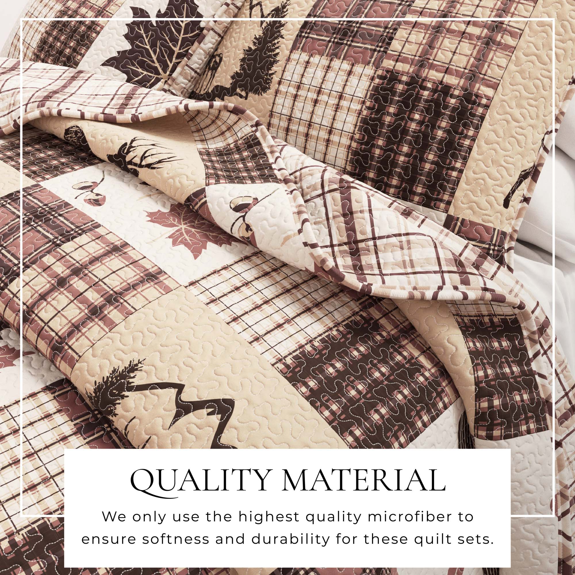 Redwood Lodge 3 Piece Quilt Set - Image 2