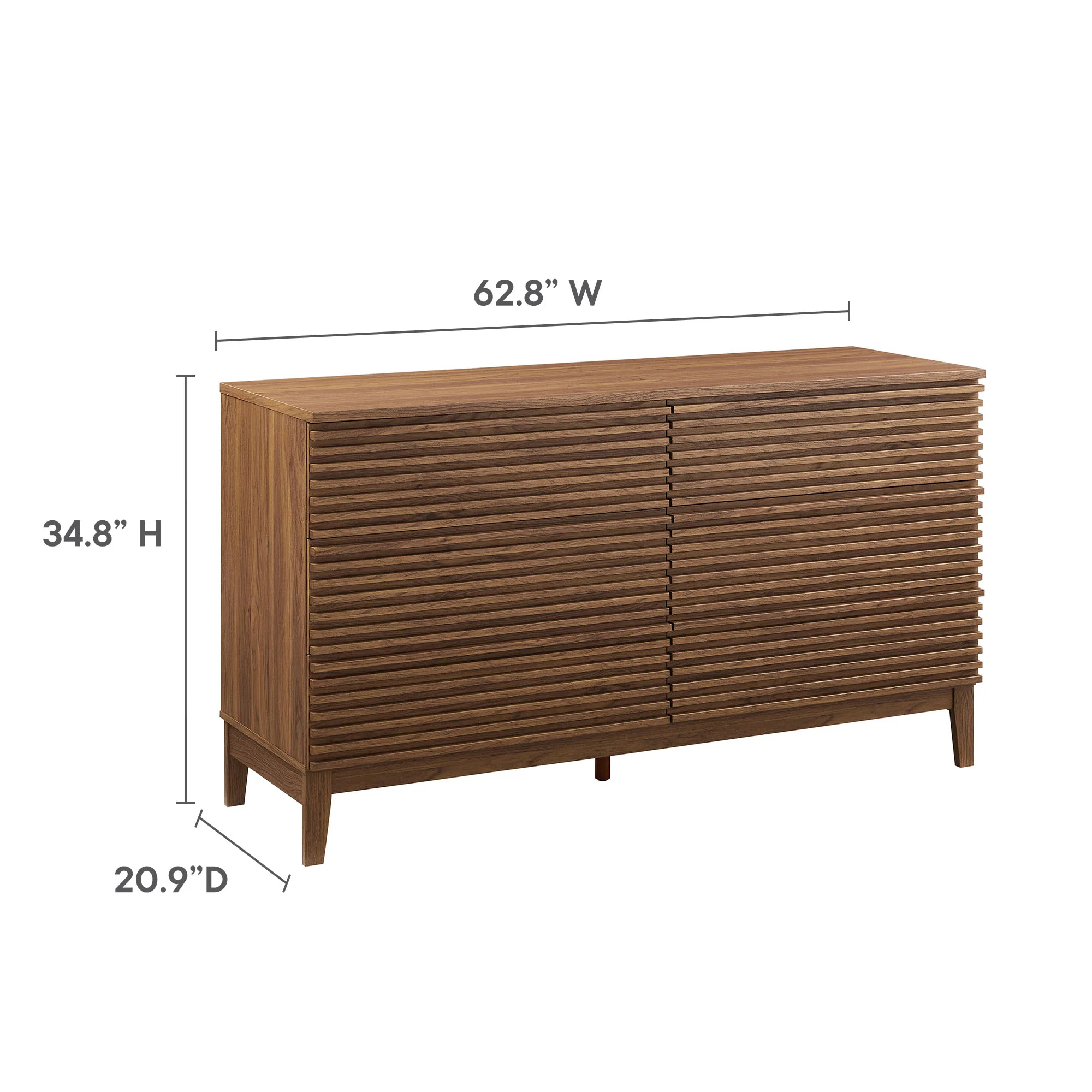 Render 63” 6-Drawer Dresser by Modway - Image 3