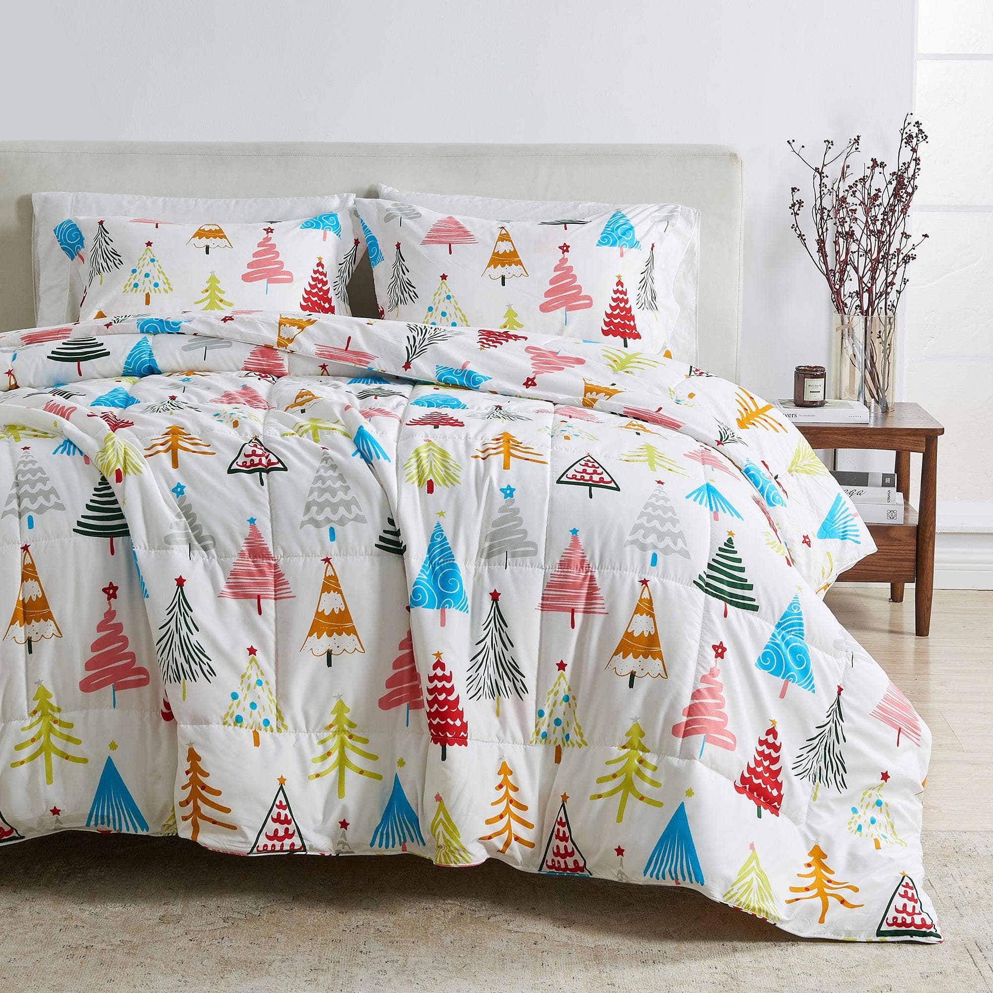 Reversible Christmas Comforter and Sham Set - Holiday / Lodge Odette Collection - Image 25