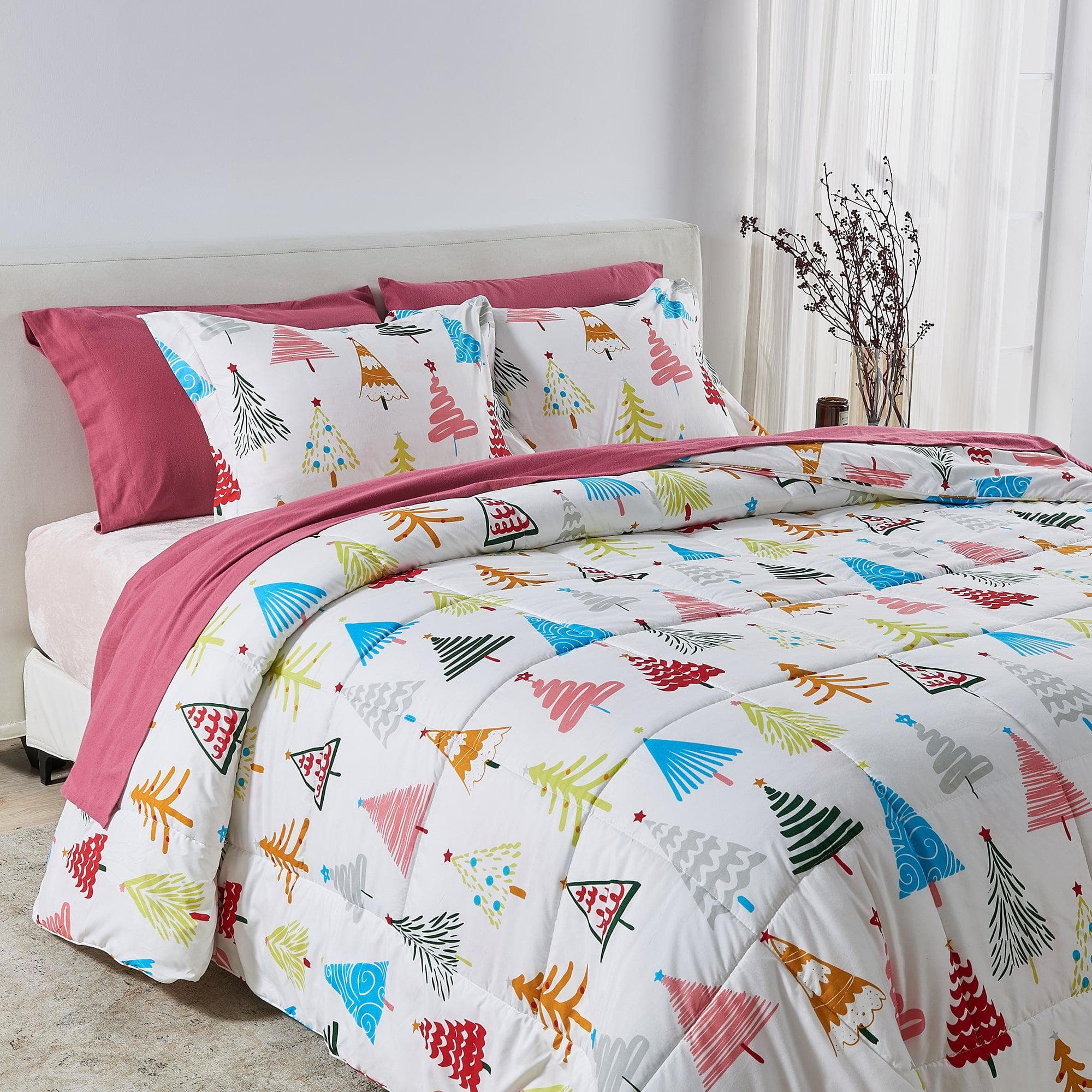 Reversible Christmas Comforter and Sham Set - Holiday / Lodge Odette Collection - Image 30
