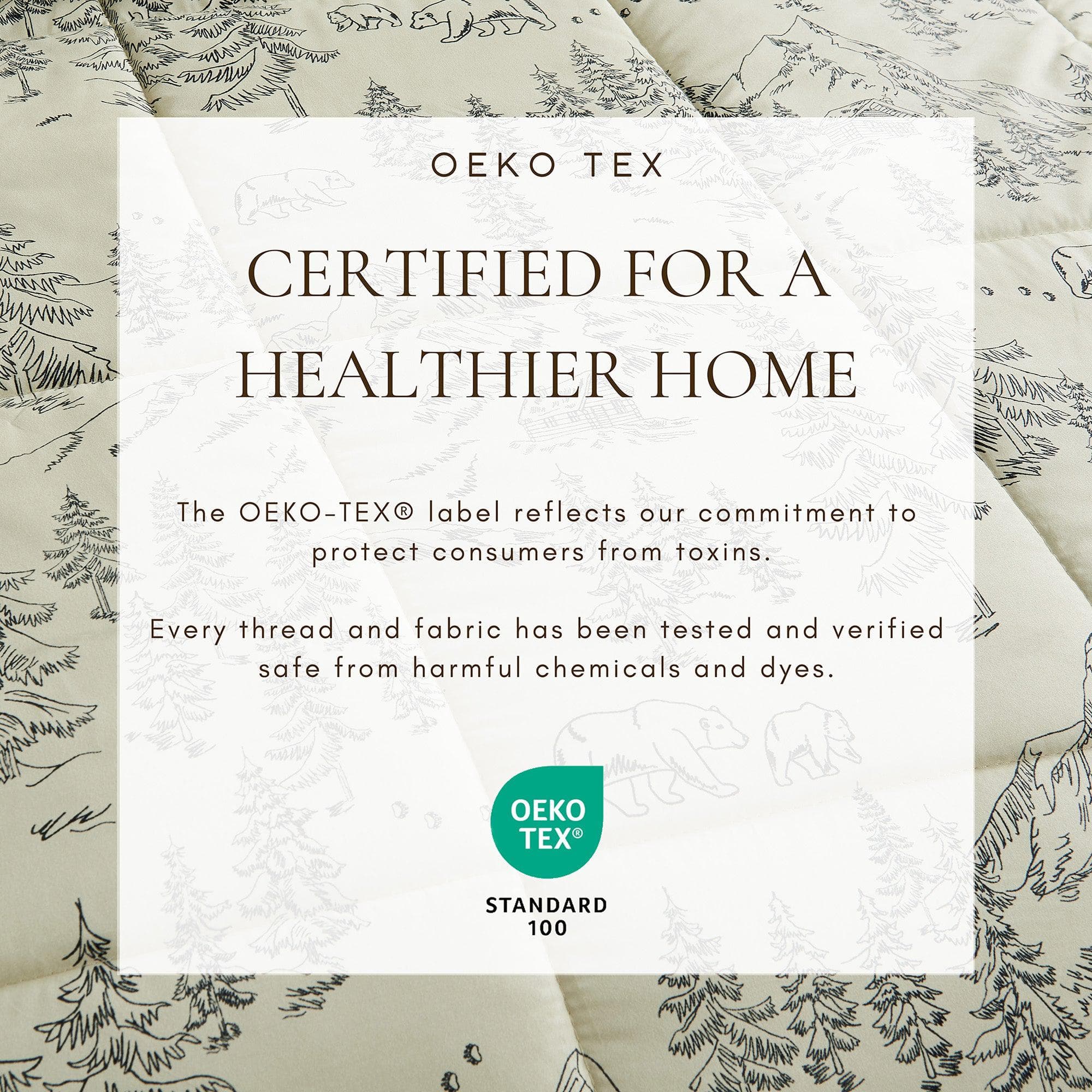 Reversible Christmas Comforter and Sham Set - Holiday / Lodge Odette Collection - Image 4