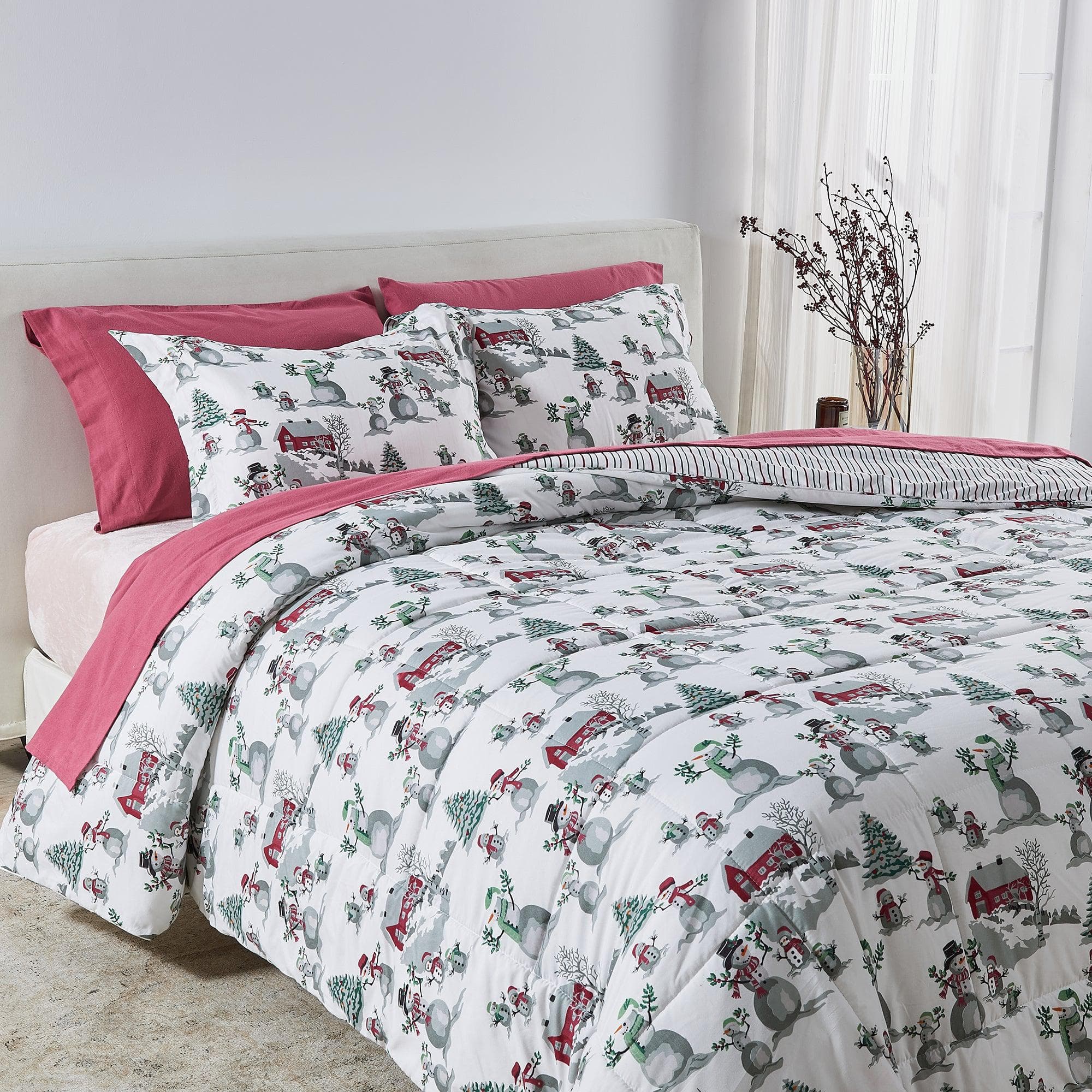 Reversible Christmas Comforter and Sham Set - Holiday / Lodge Odette Collection - Image 48