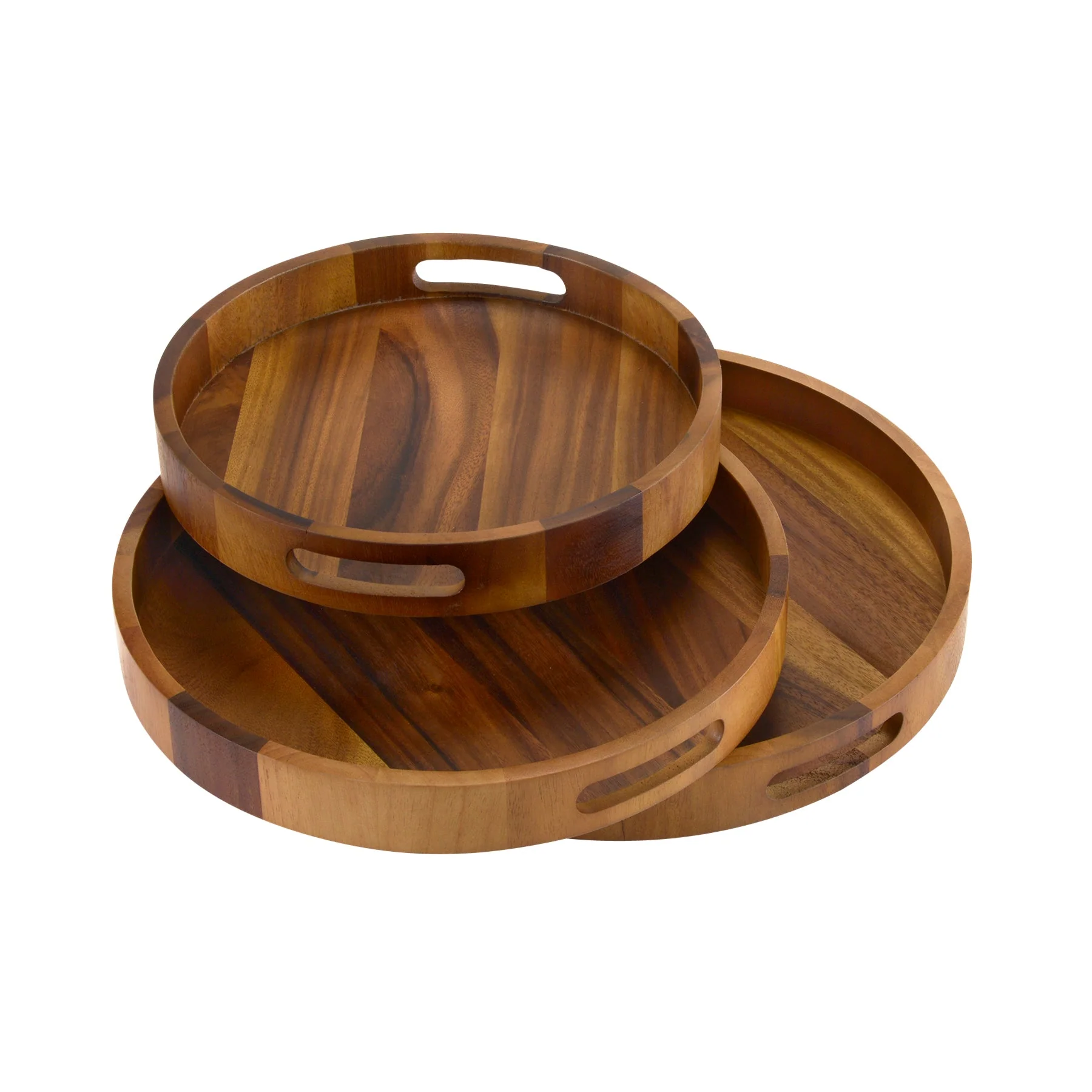 Round Serving Trays - Solid Bottom - Image 5