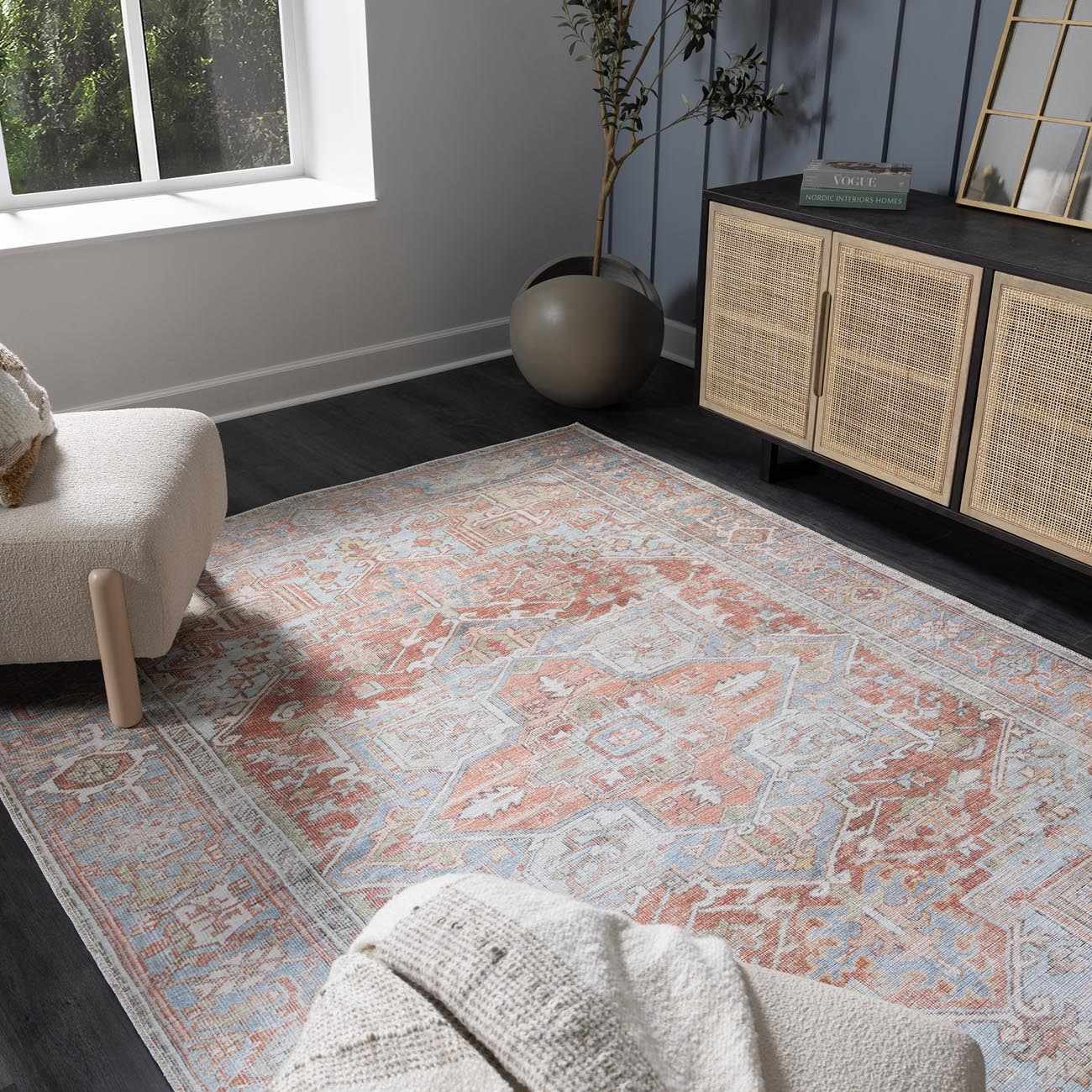 Rust Maayon Washable Rug - Image 22