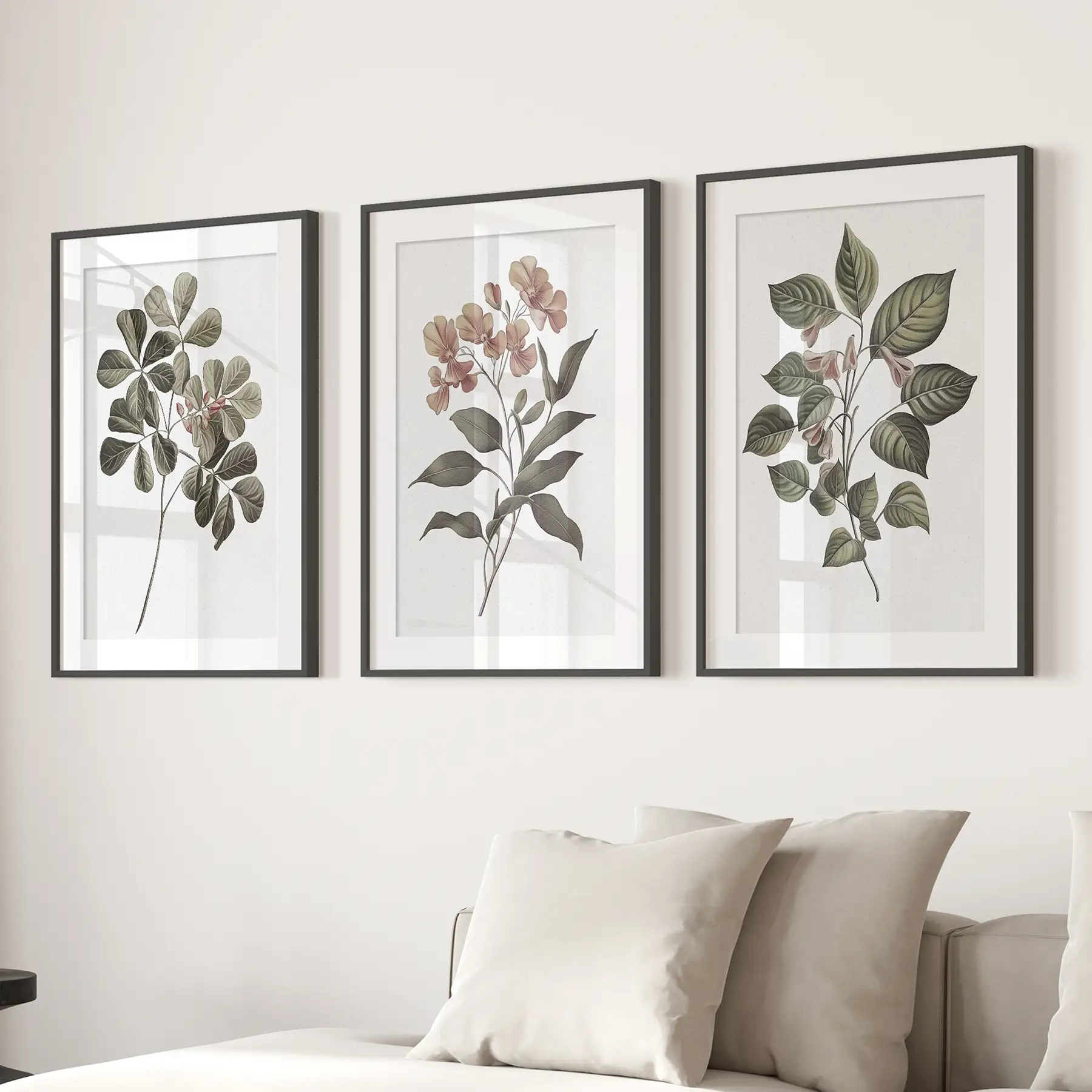 Rustic Botanical Wall Art. Vintage Flowers Prints - Image 2