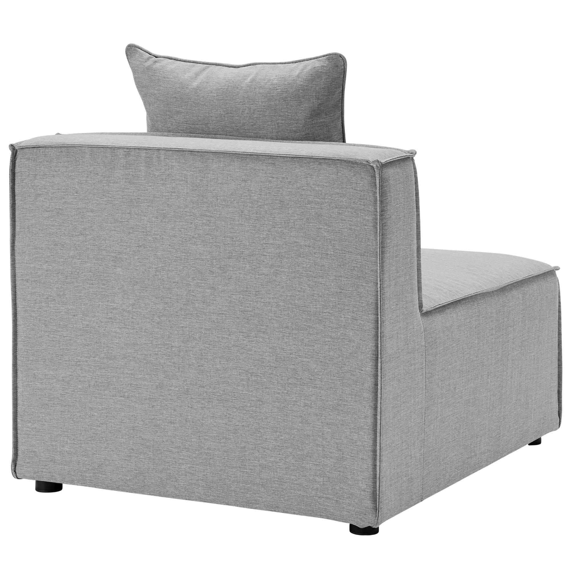 Saybrook Outdoor Patio Upholstered Sectional Sofa Armless Chair by Modway - Image 17