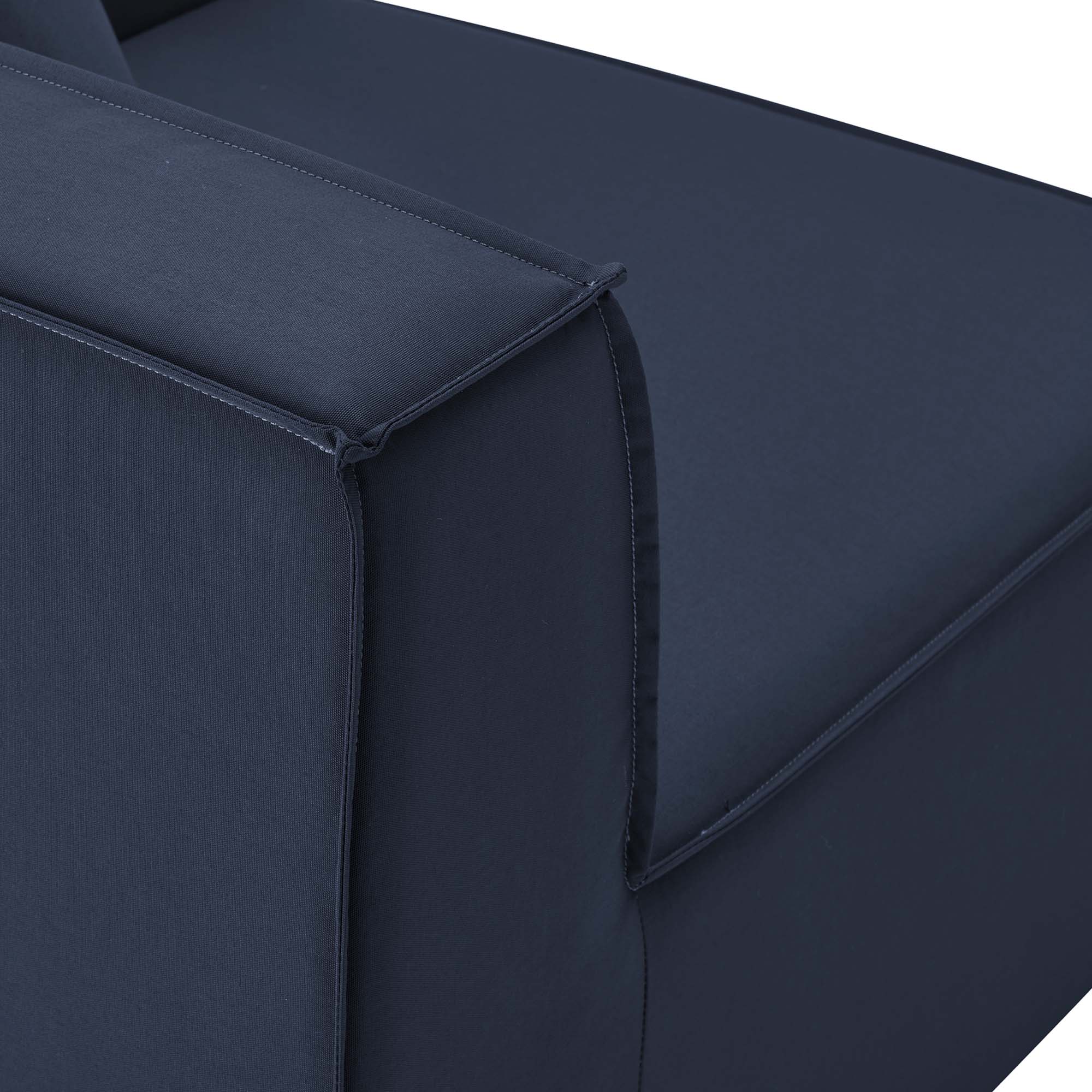Saybrook Outdoor Patio Upholstered Sectional Sofa Corner Chair - Image 10