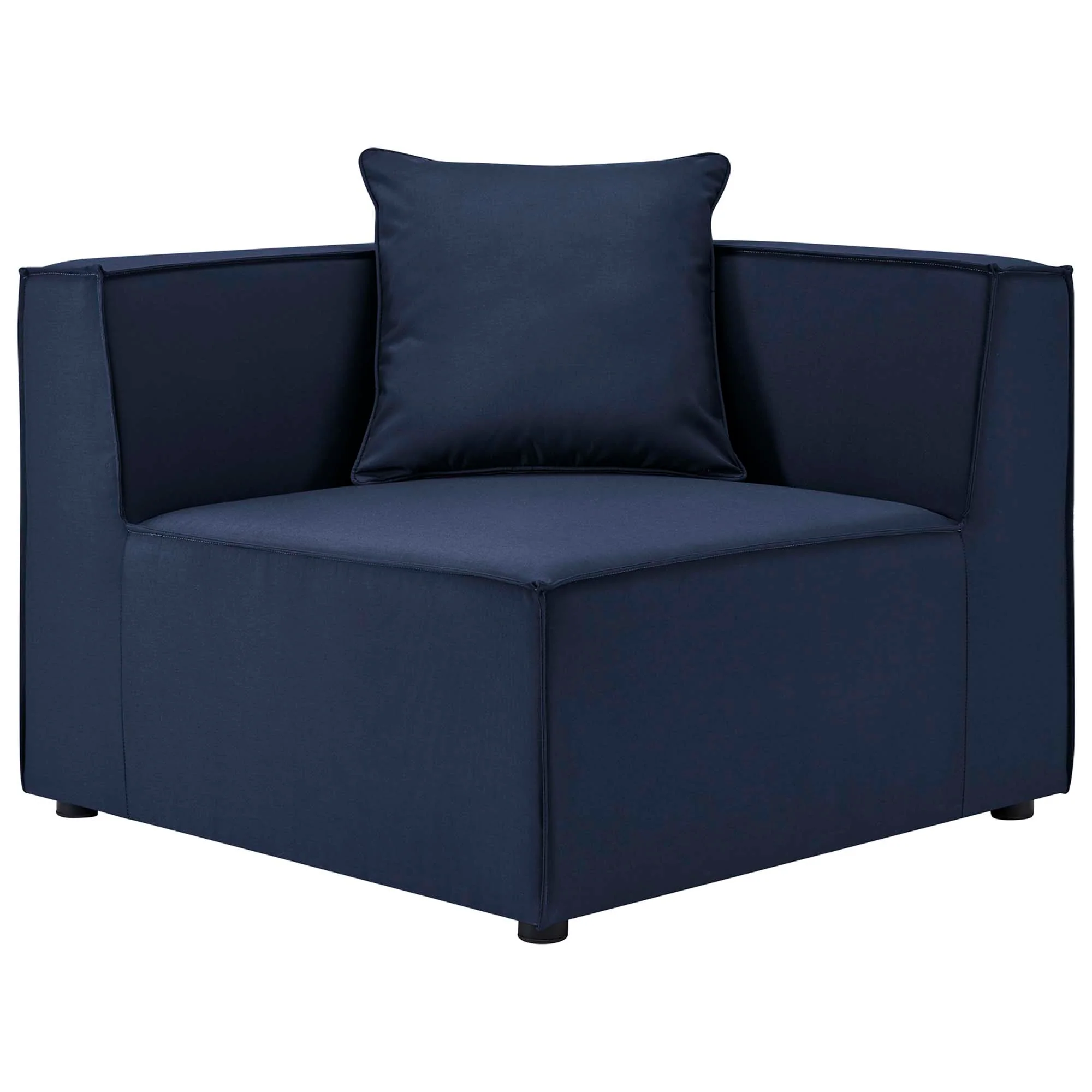 Saybrook Outdoor Patio Upholstered Sectional Sofa Corner Chair - Image 20