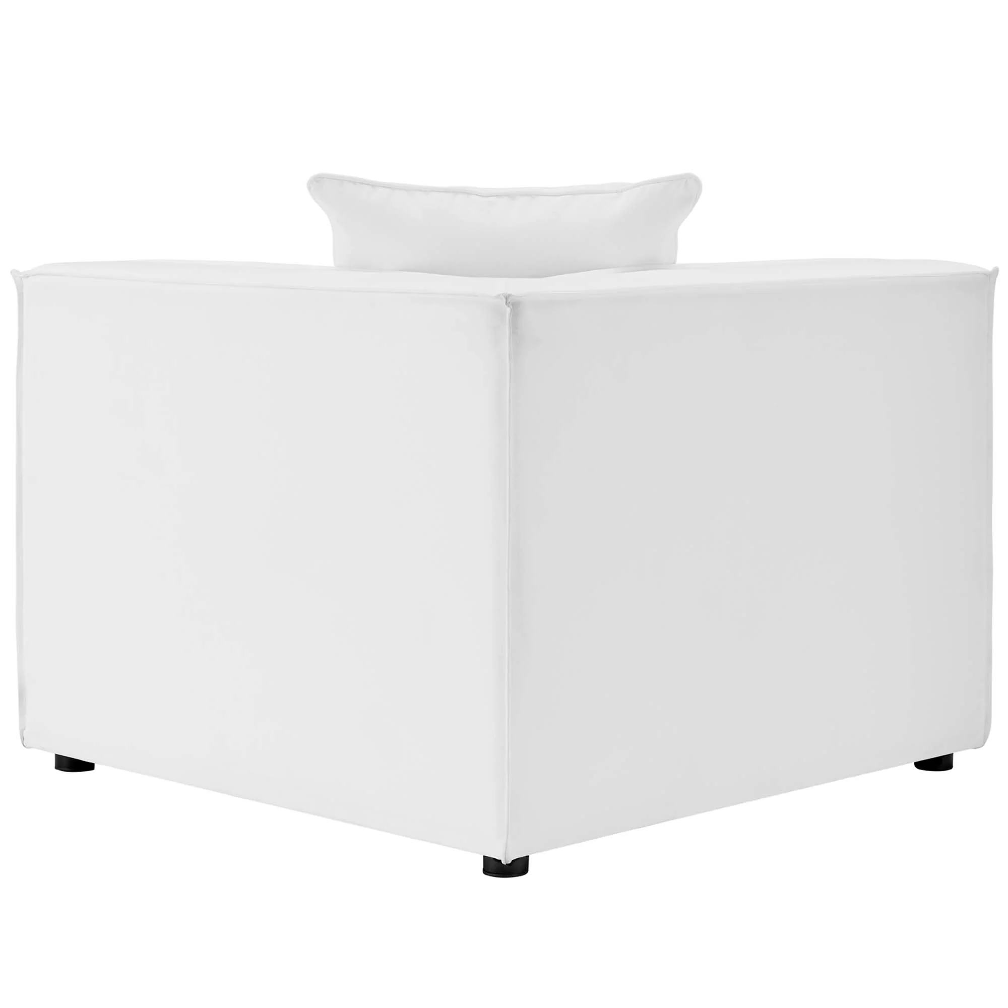 Saybrook Outdoor Patio Upholstered Sectional Sofa Corner Chair - Image 3