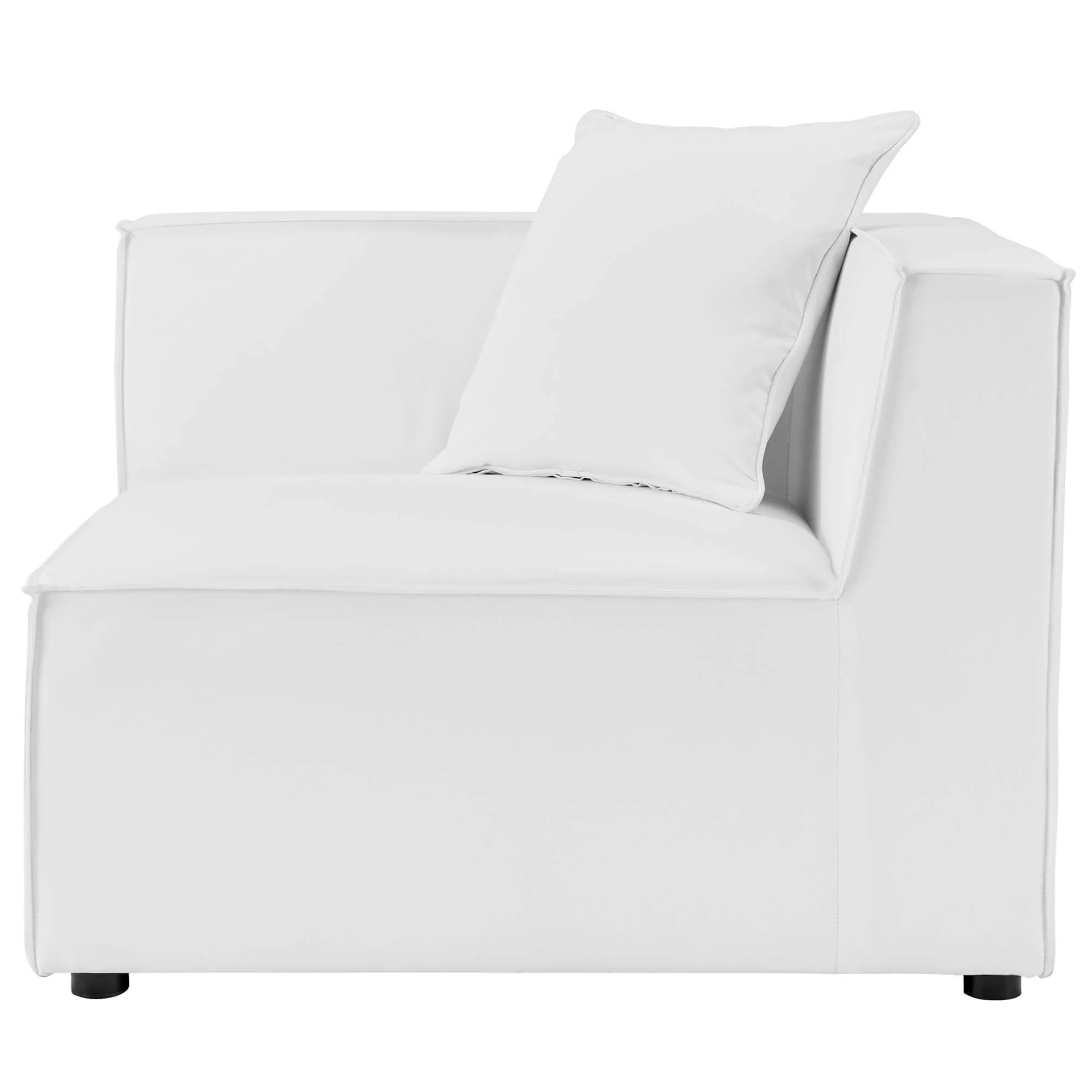 Saybrook Outdoor Patio Upholstered Sectional Sofa Corner Chair - Image 4
