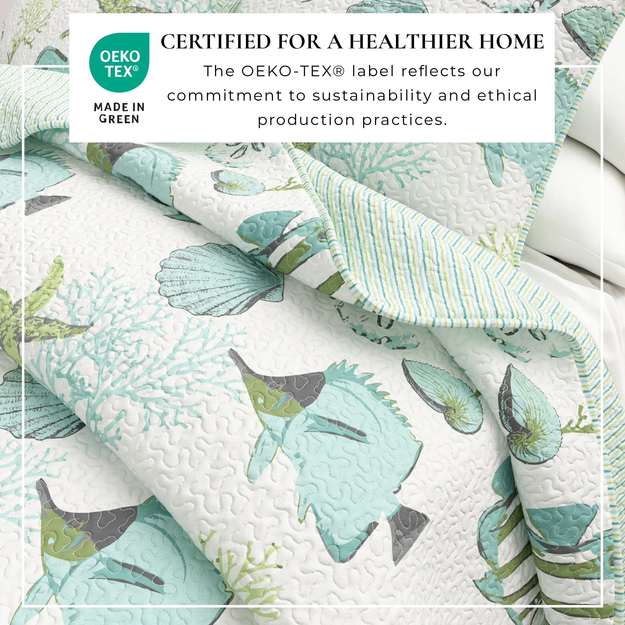 Seaside Collection 3-Piece Quilt Set - Image 3