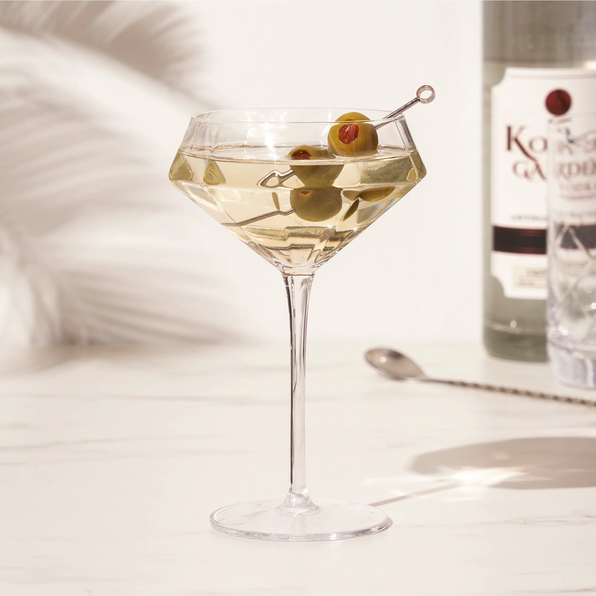 Seneca crystal diamond martini glasses viski® - Image 5