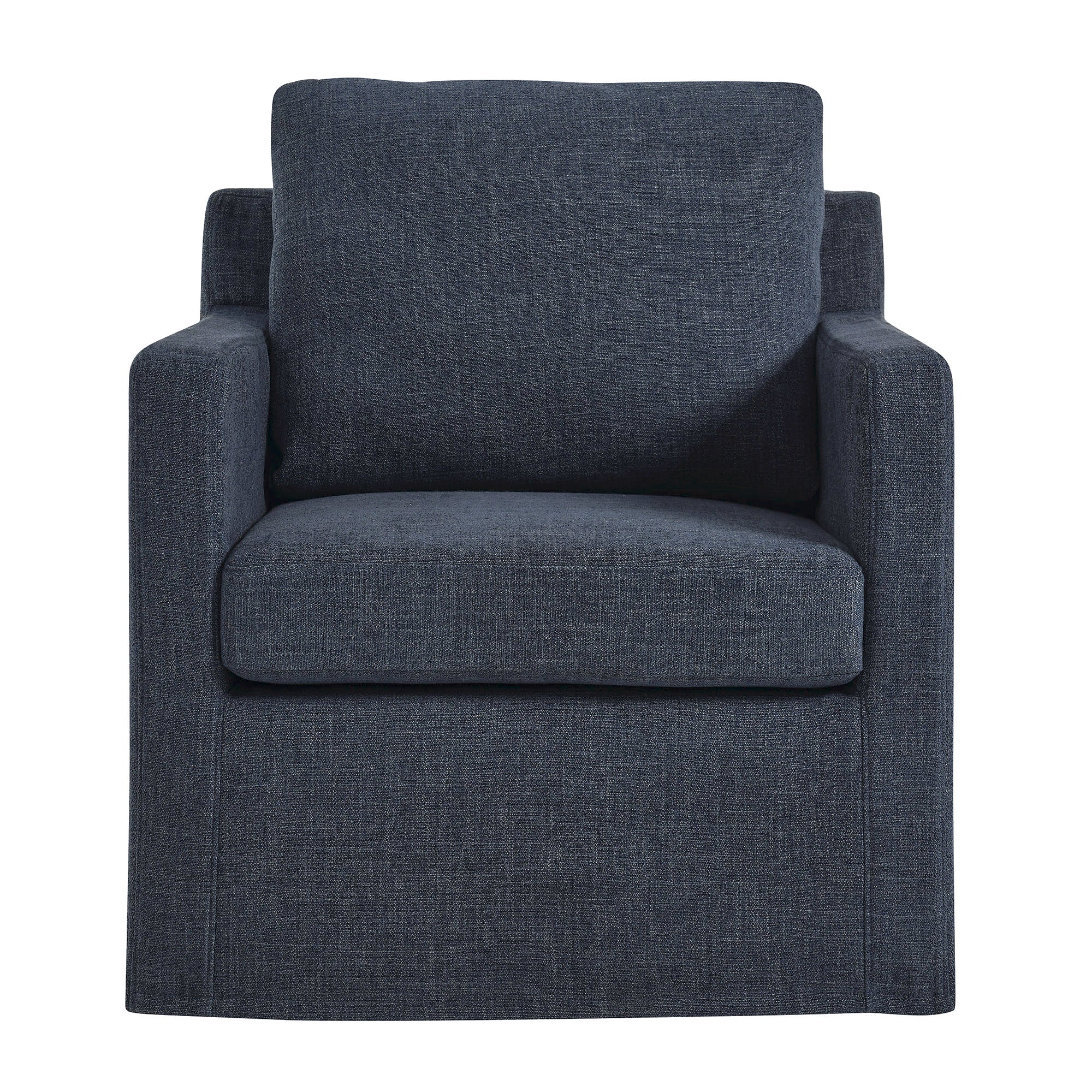 Serene Fabric Slipcovered Swivel Armchair by Modway - Image 6