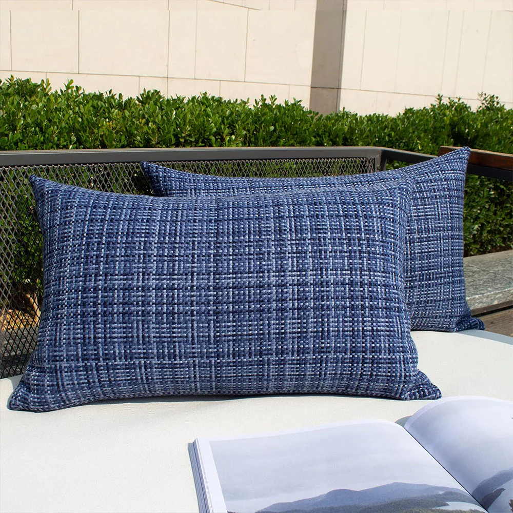 Set of 2 Premium Outdoor Waterproof Throw Pillows (With inserts) 2 sizes - Image 13