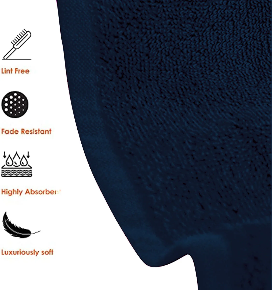 Set of 6 Hotel & Spa 100% Cotton Bath Towels 27x52 inch - Image 20