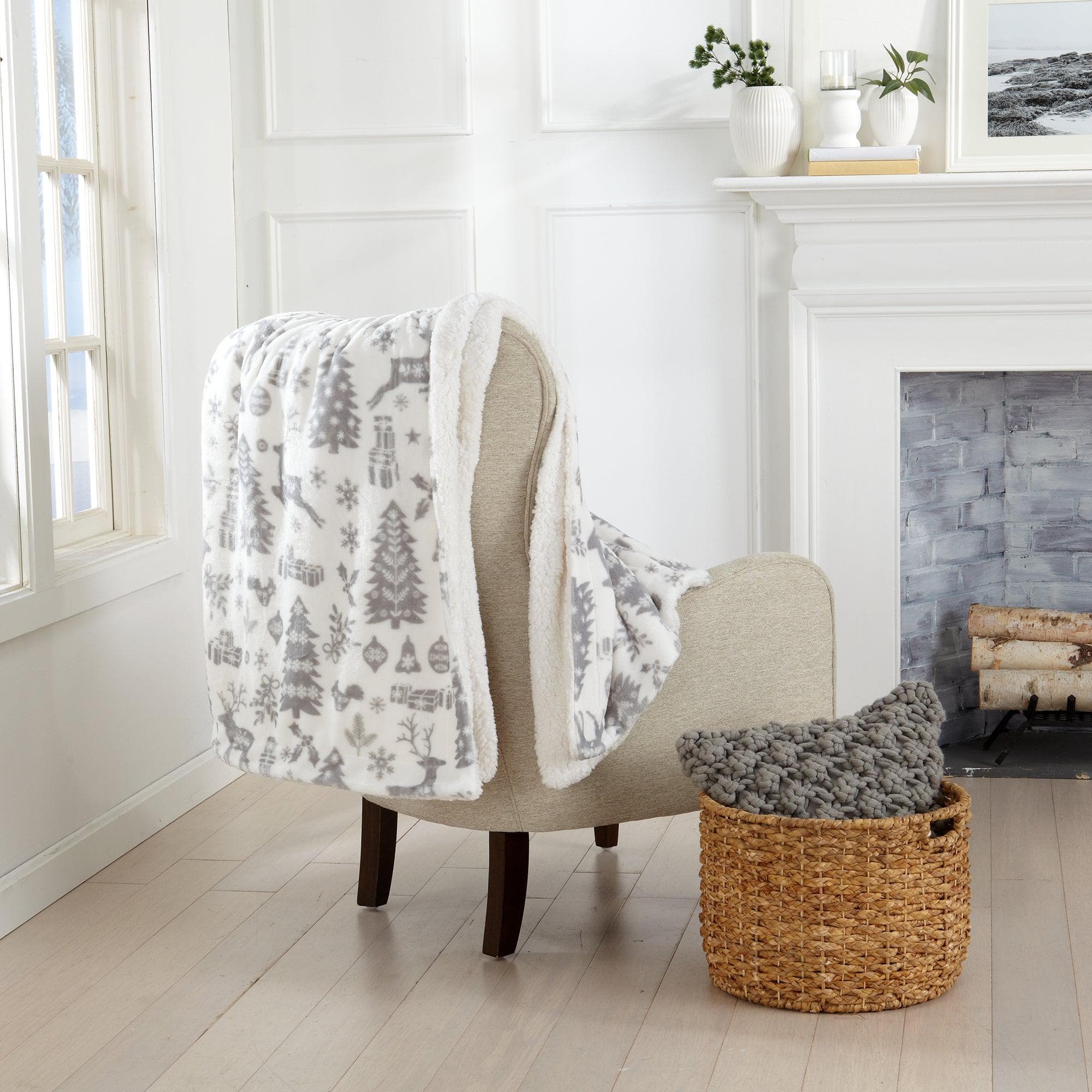 Sherpa Throw Blanket - Eve Collection - Image 11