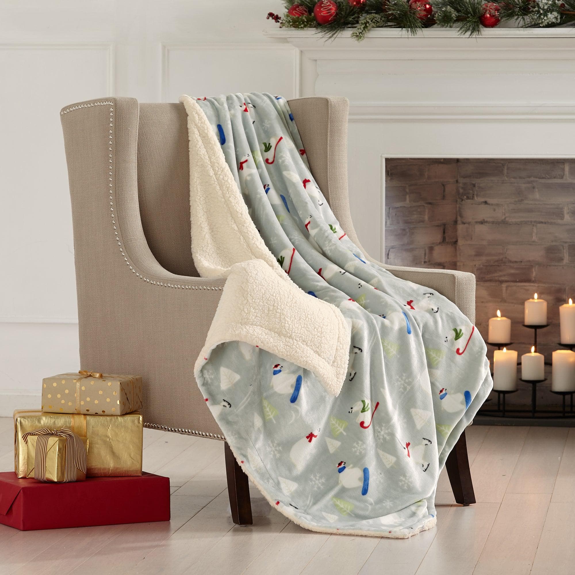 Sherpa Throw Blanket - Eve Collection - Image 29