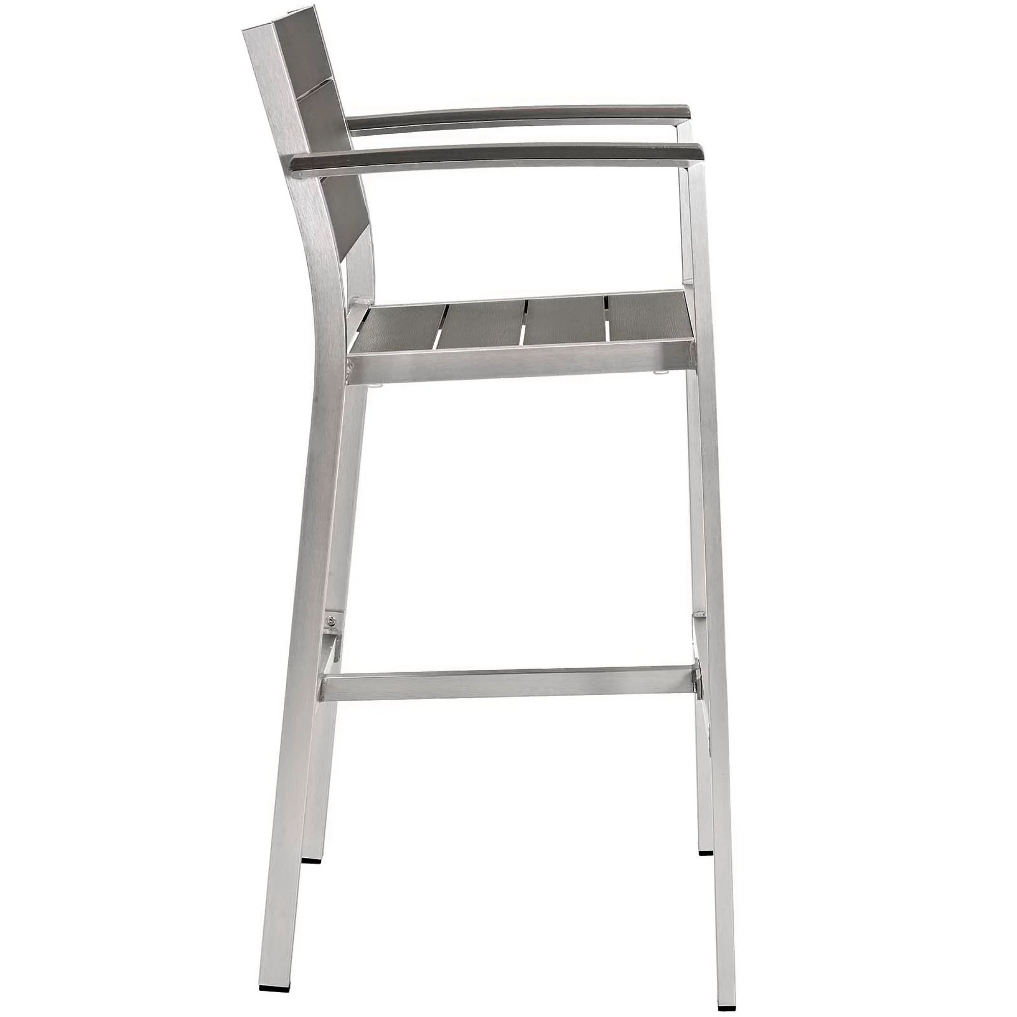 Shore 3 Piece Outdoor Patio Aluminum Pub Set by Modway - Image 3