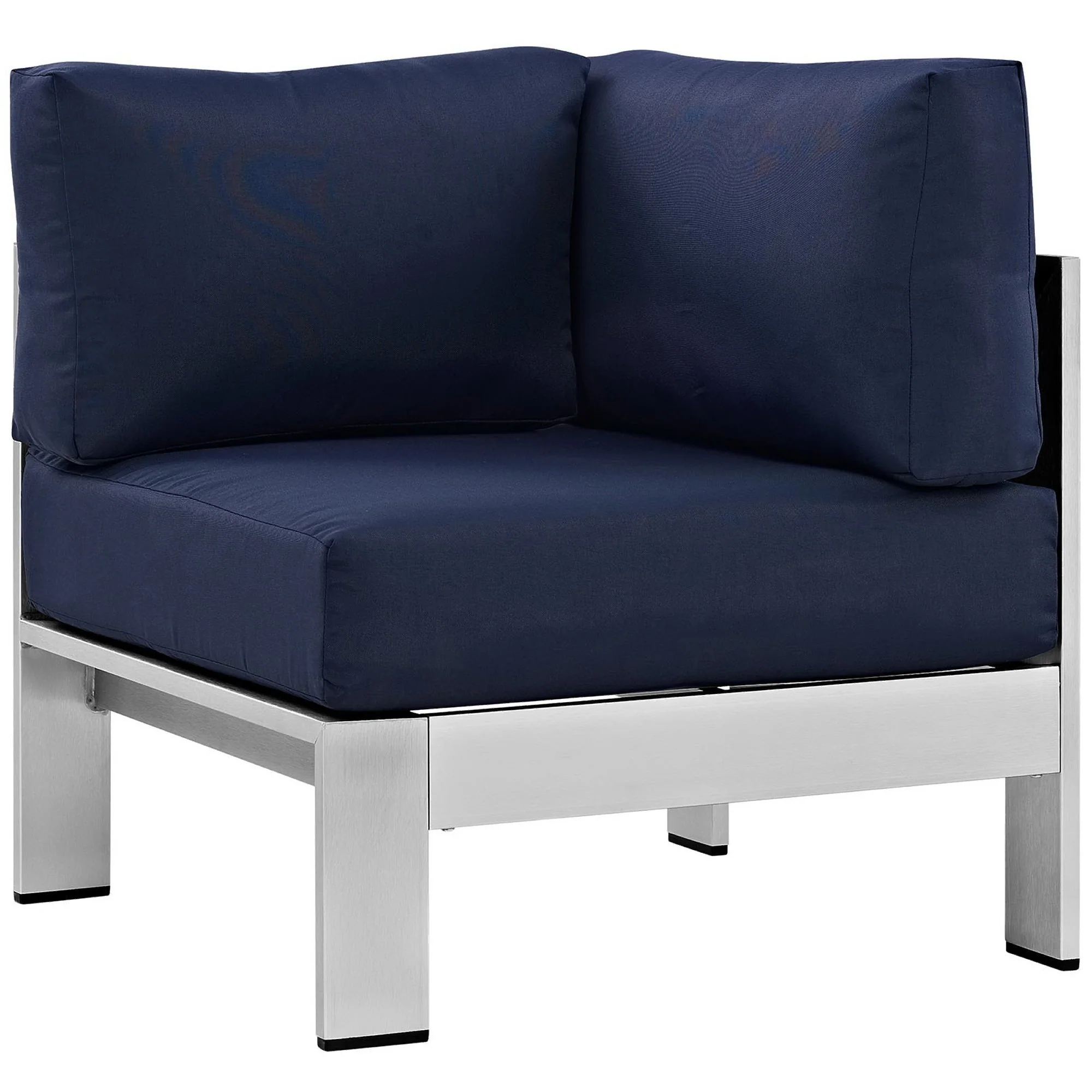 Shore 5 Piece Outdoor Patio Aluminum Sectional Sofa Set by Modway - Image 10