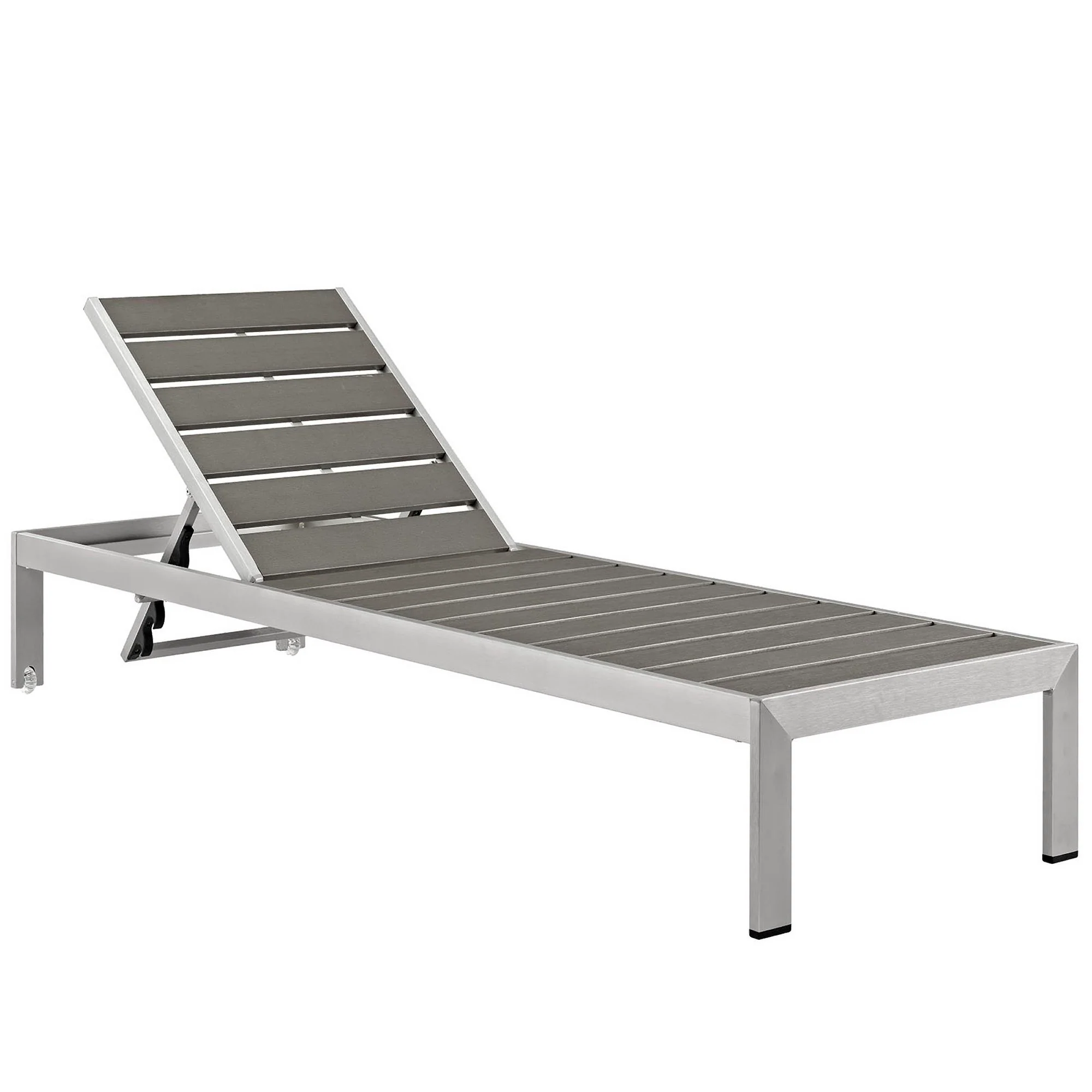 Shore Outdoor Patio Aluminum Chaise Set of 2 by Modway - Image 2