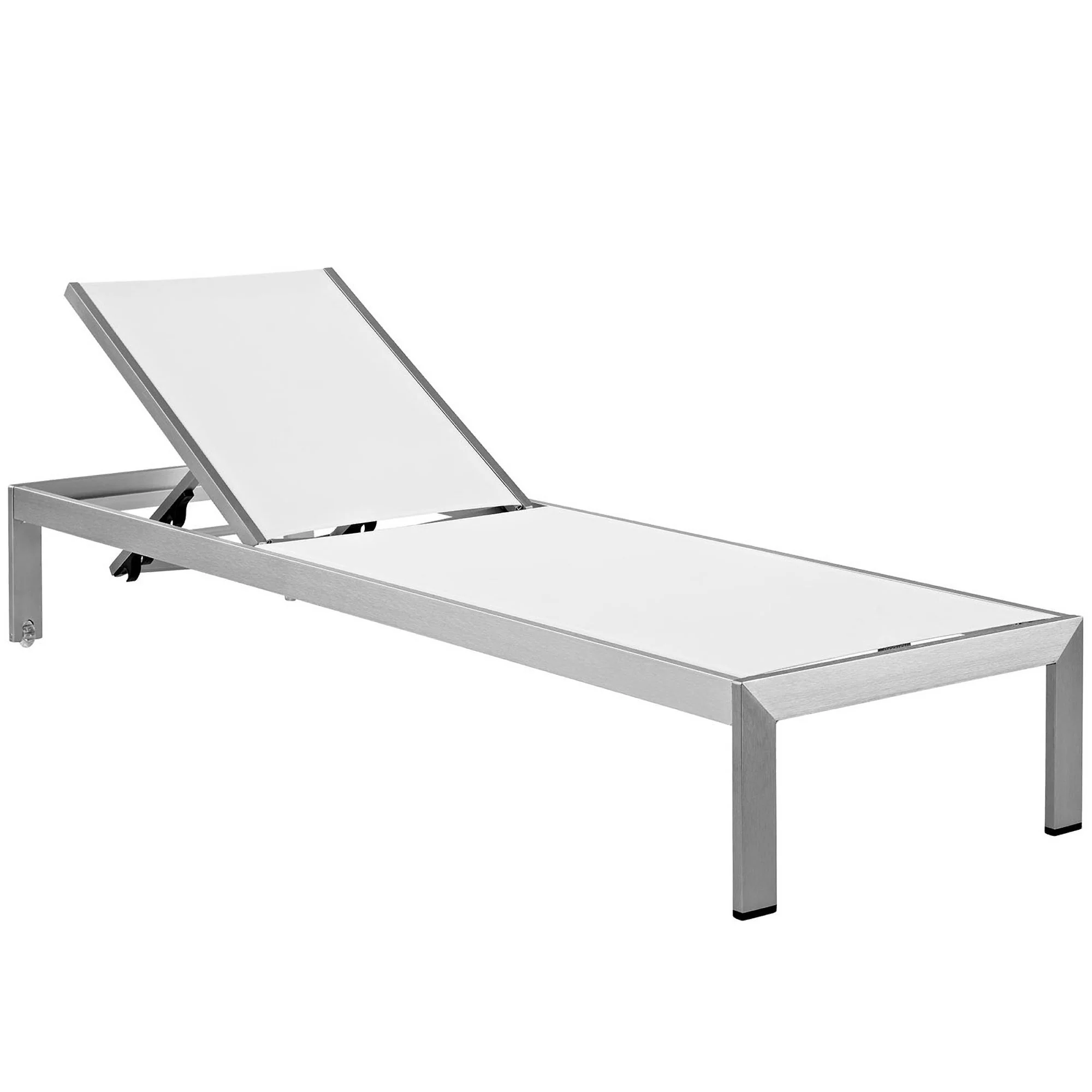 Shore Outdoor Patio Aluminum Chaise Set of 4 by Modway - Image 12