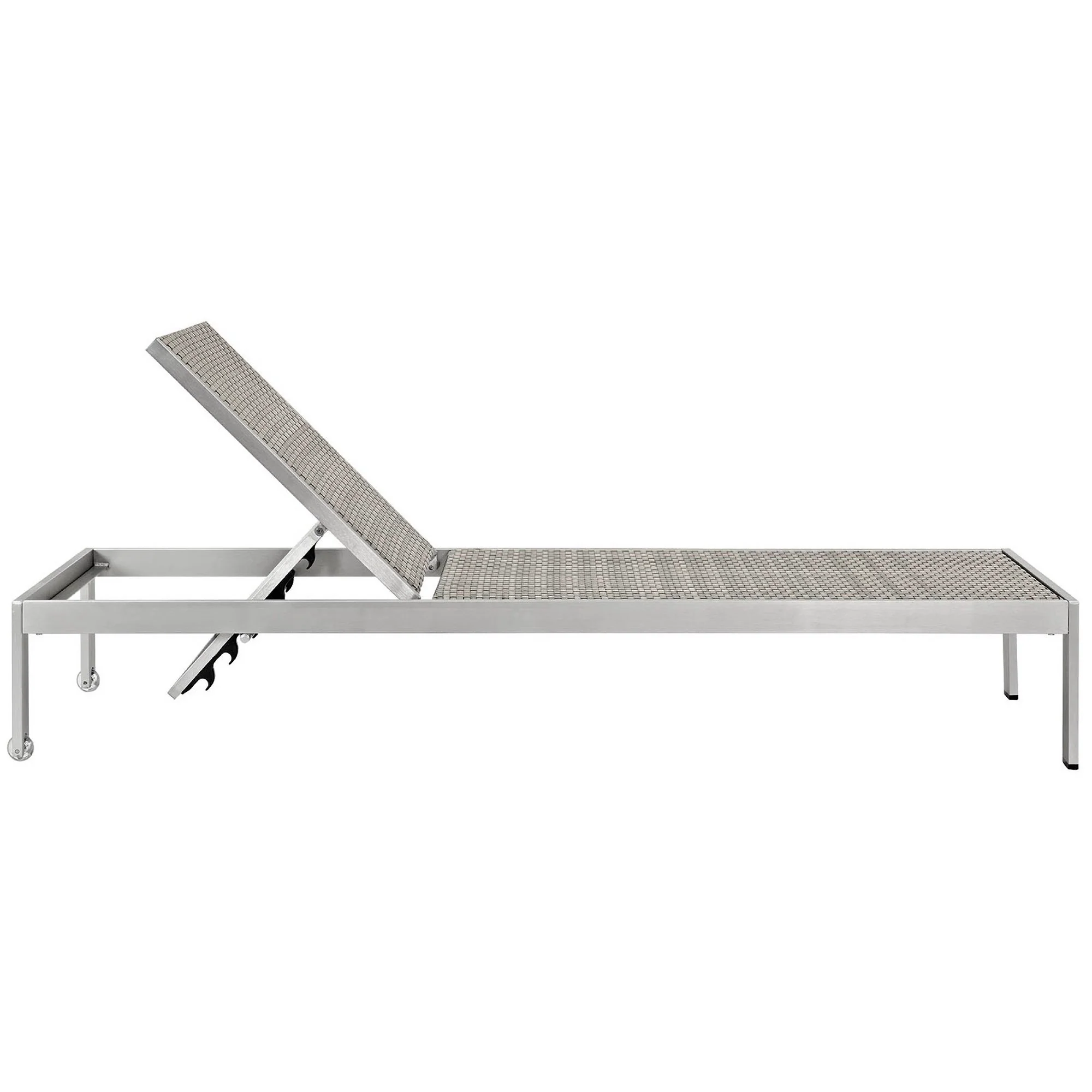 Shore Outdoor Patio Aluminum Chaise Set of 6 by Modway - Image 3