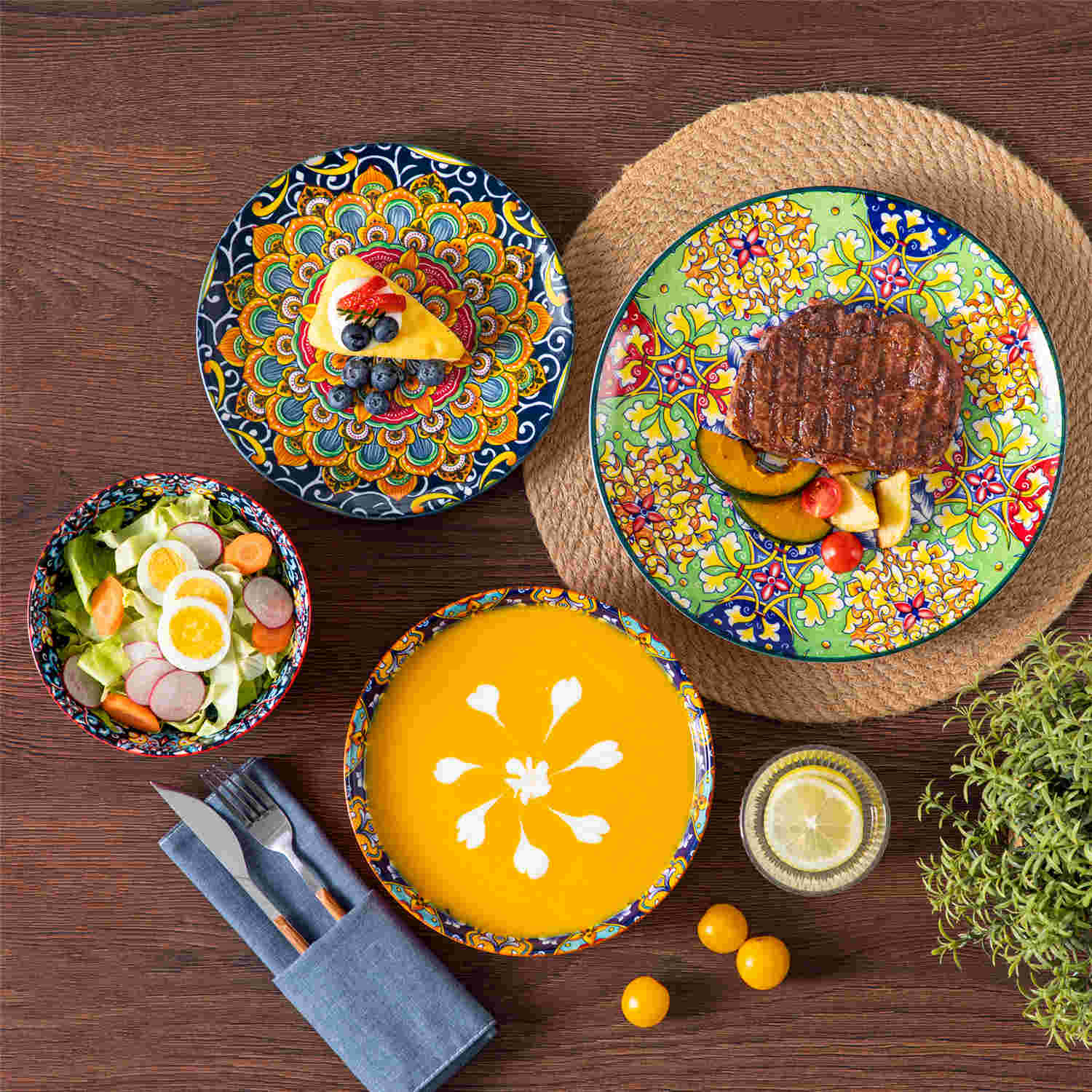 Simi 16 Piece Dinnerware Set - Image 3