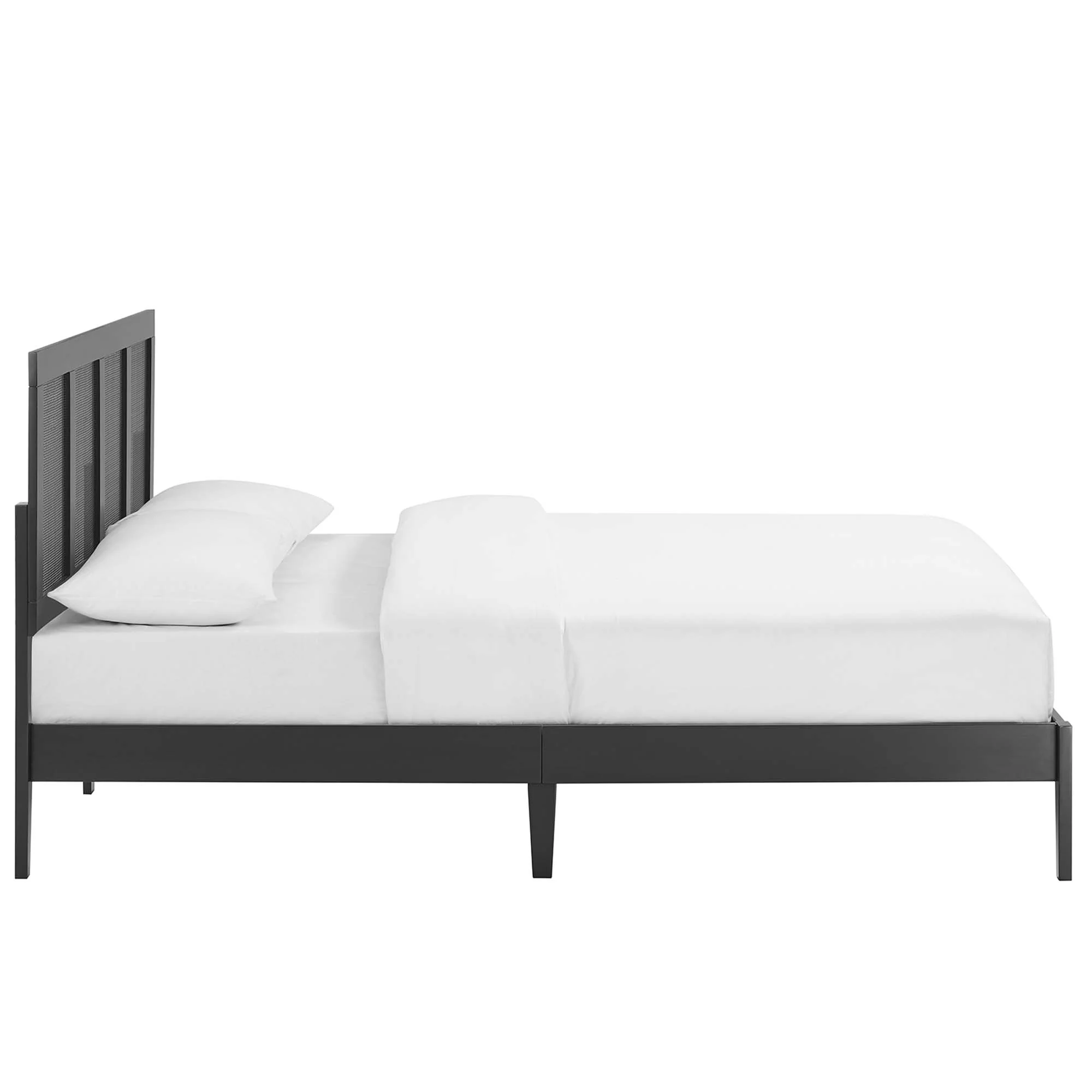 Sirocco Rattan and Wood King Platform Bed by Modway - Image 10