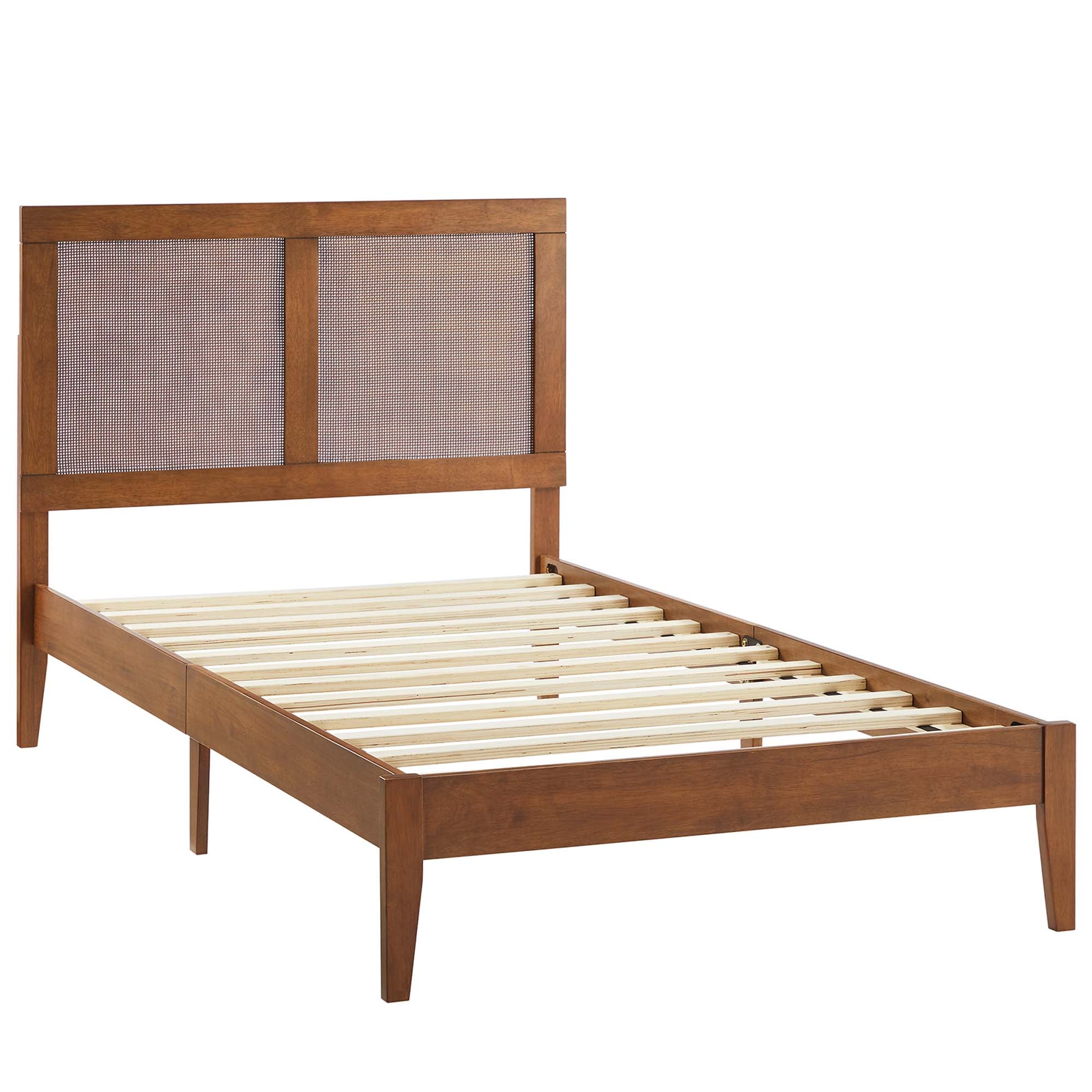 Sirocco Rattan and Wood Twin Platform Bed by Modway - Image 4