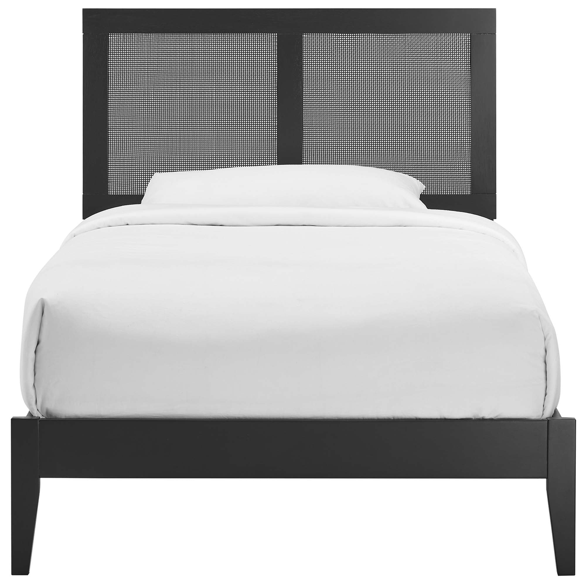Sirocco Rattan and Wood Twin Platform Bed by Modway - Image 9