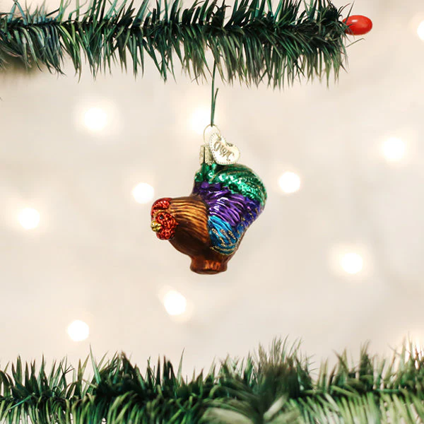 Small Rooster Ornament by Old World Christmas