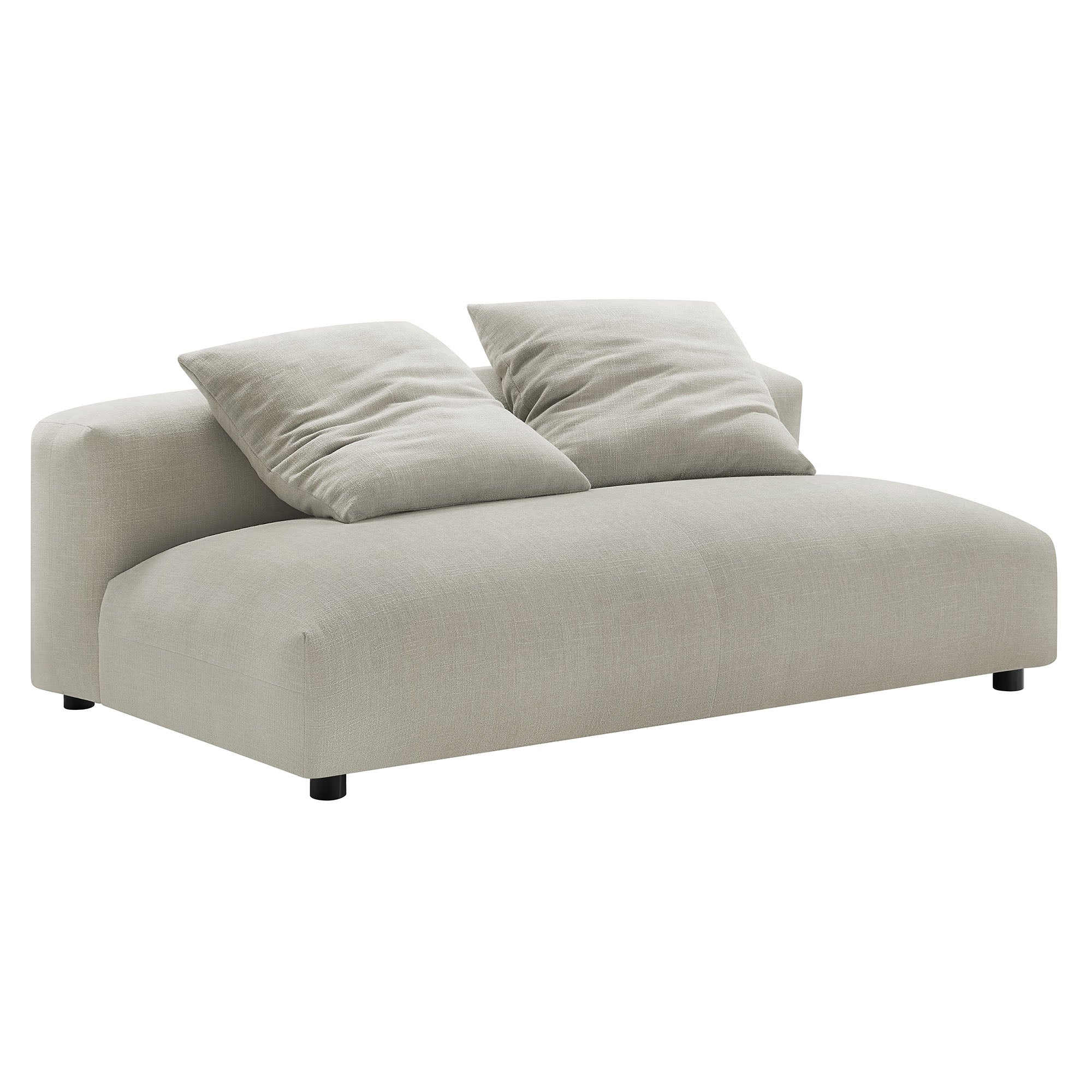 Solace 2-Piece Modular Upholstered Fabric Sectional Sofa With Chaise by Modway - Image 13