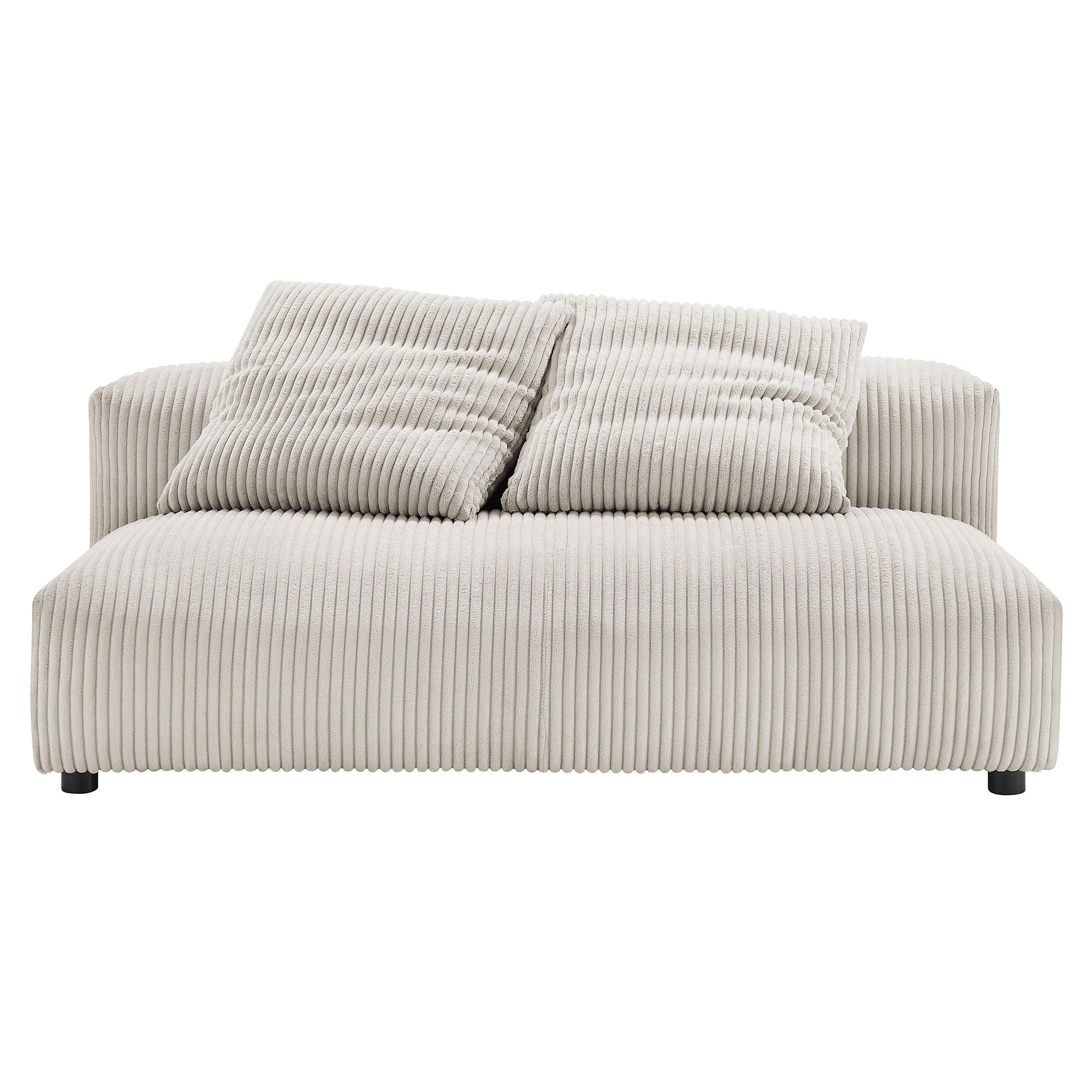 Solace Modular Corduroy Upholstered Armless Loveseat by Modway - Image 9