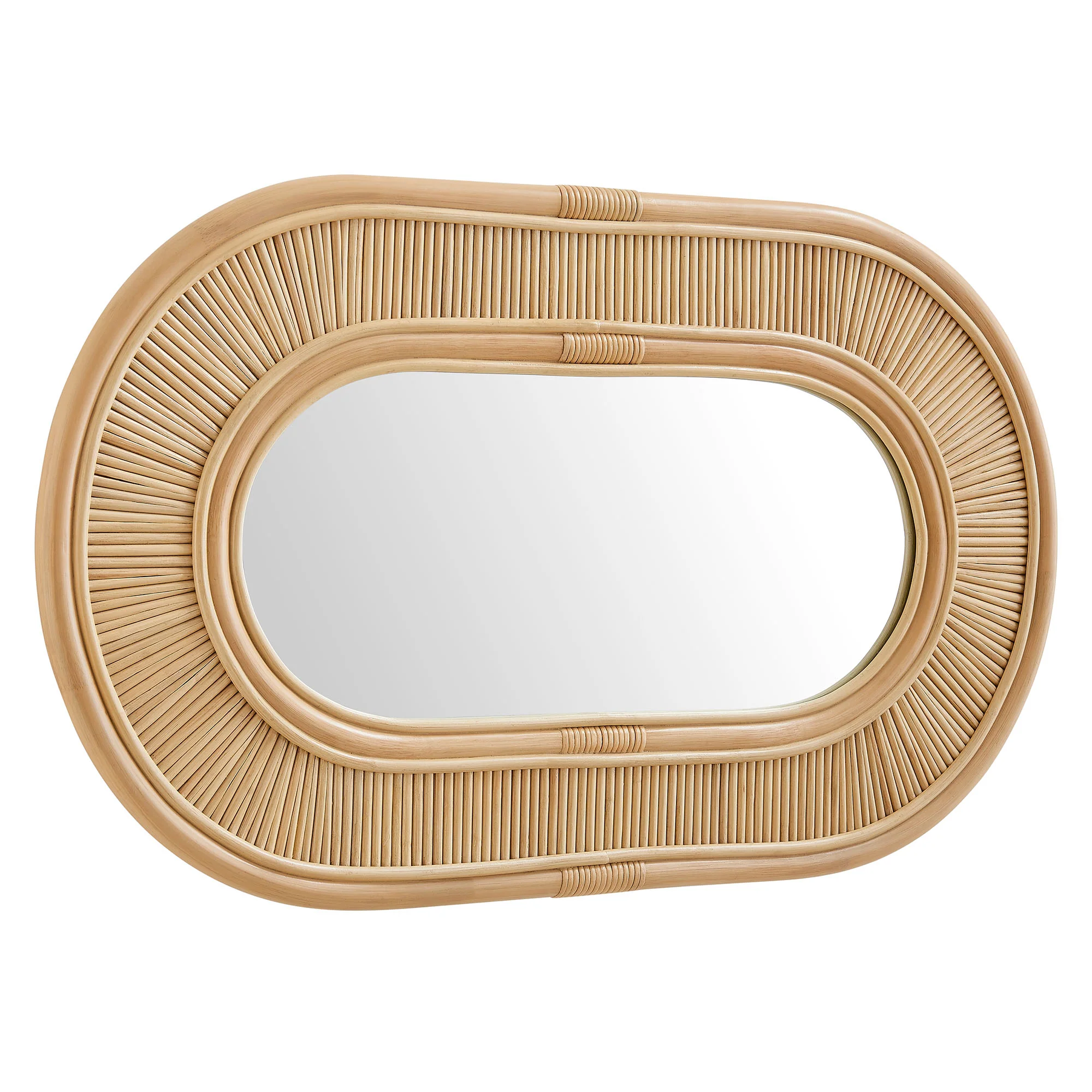 Sovana Oval Rattan Wall Mirror by Modway - Image 4