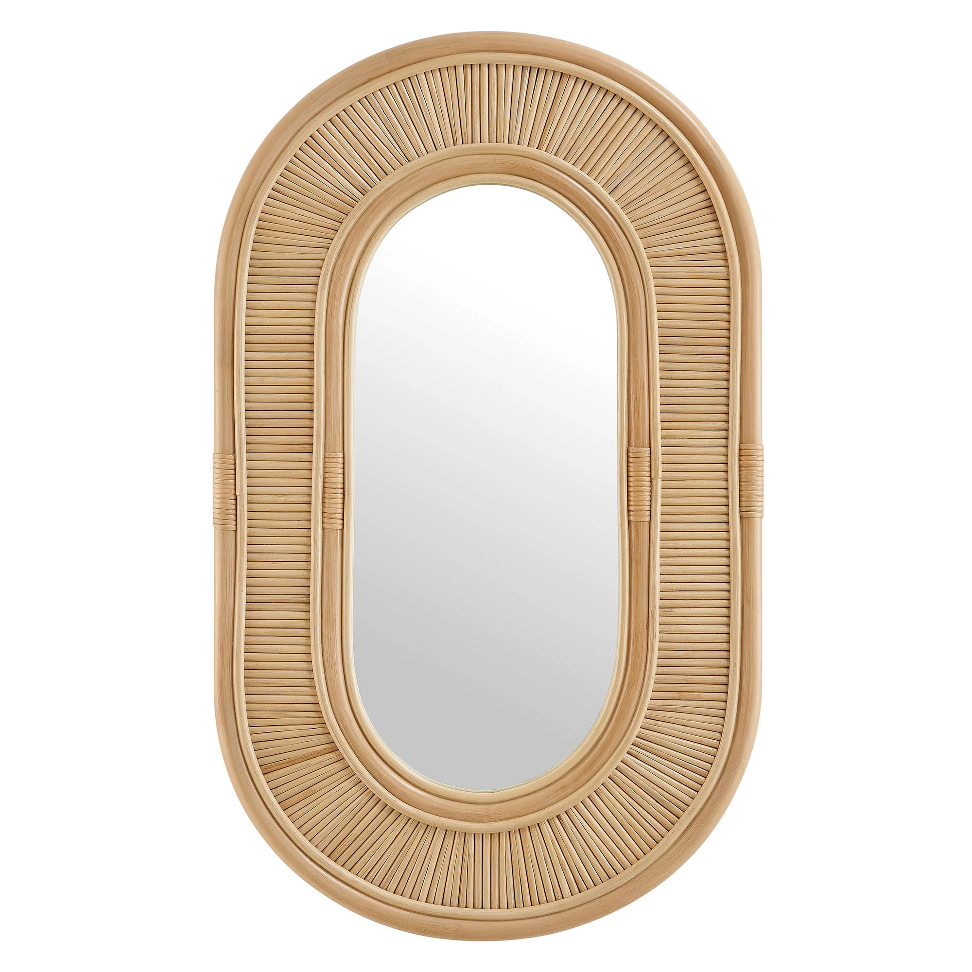 Sovana Oval Rattan Wall Mirror by Modway - Image 5