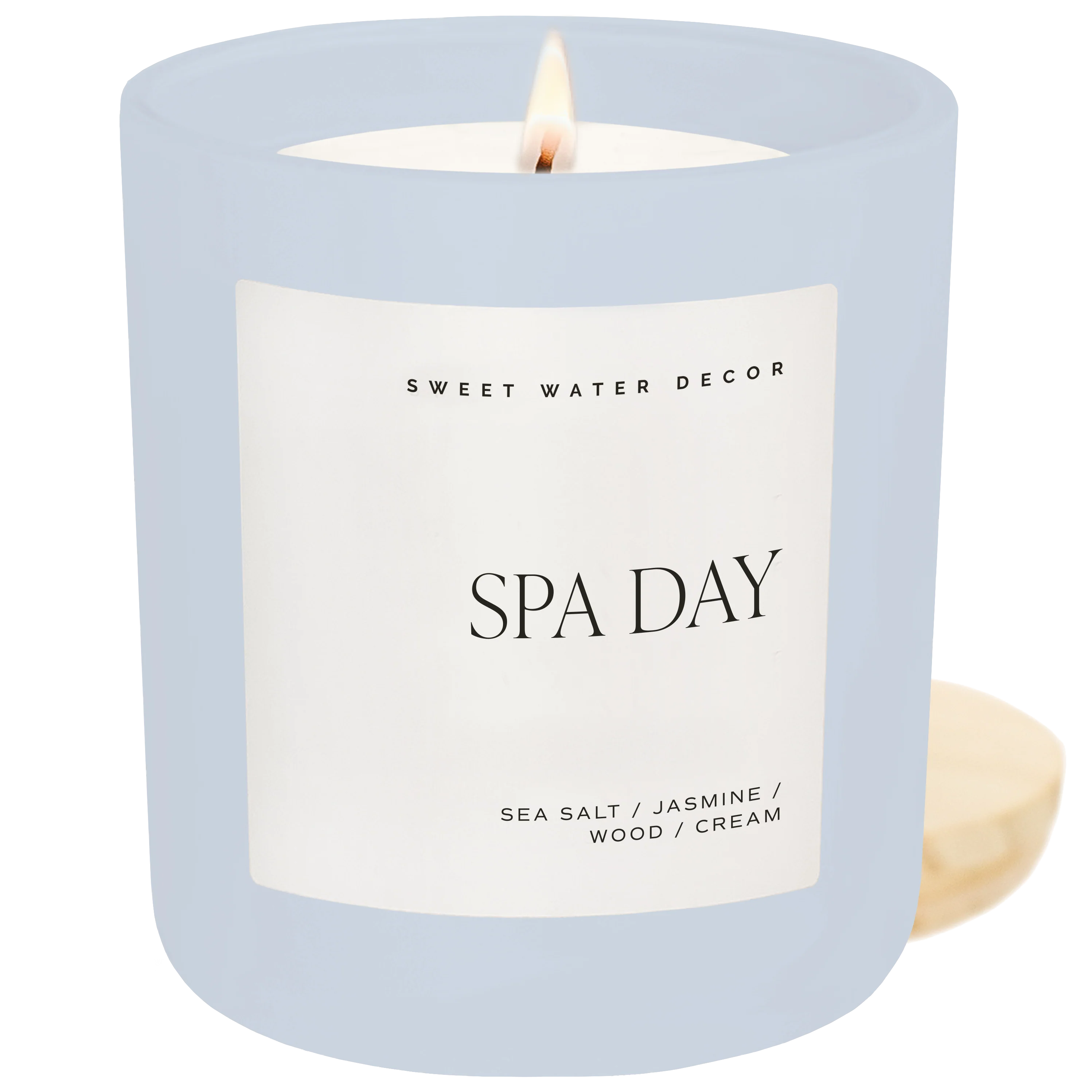 Spa Day Soy Candle - Blue Matte Jar - 15 oz