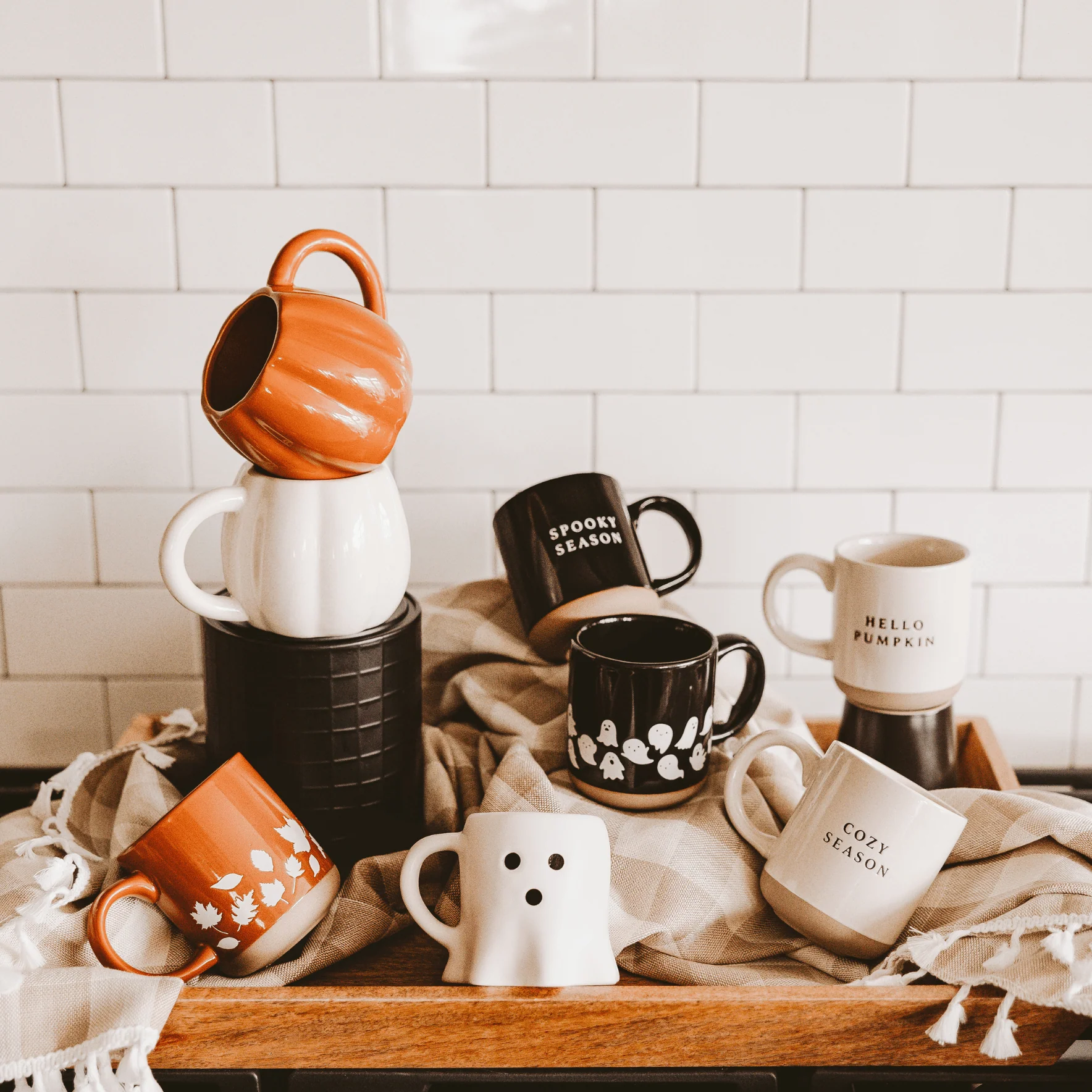 Spooky Season 14oz. Black Stoneware Coffee Mug - Image 10