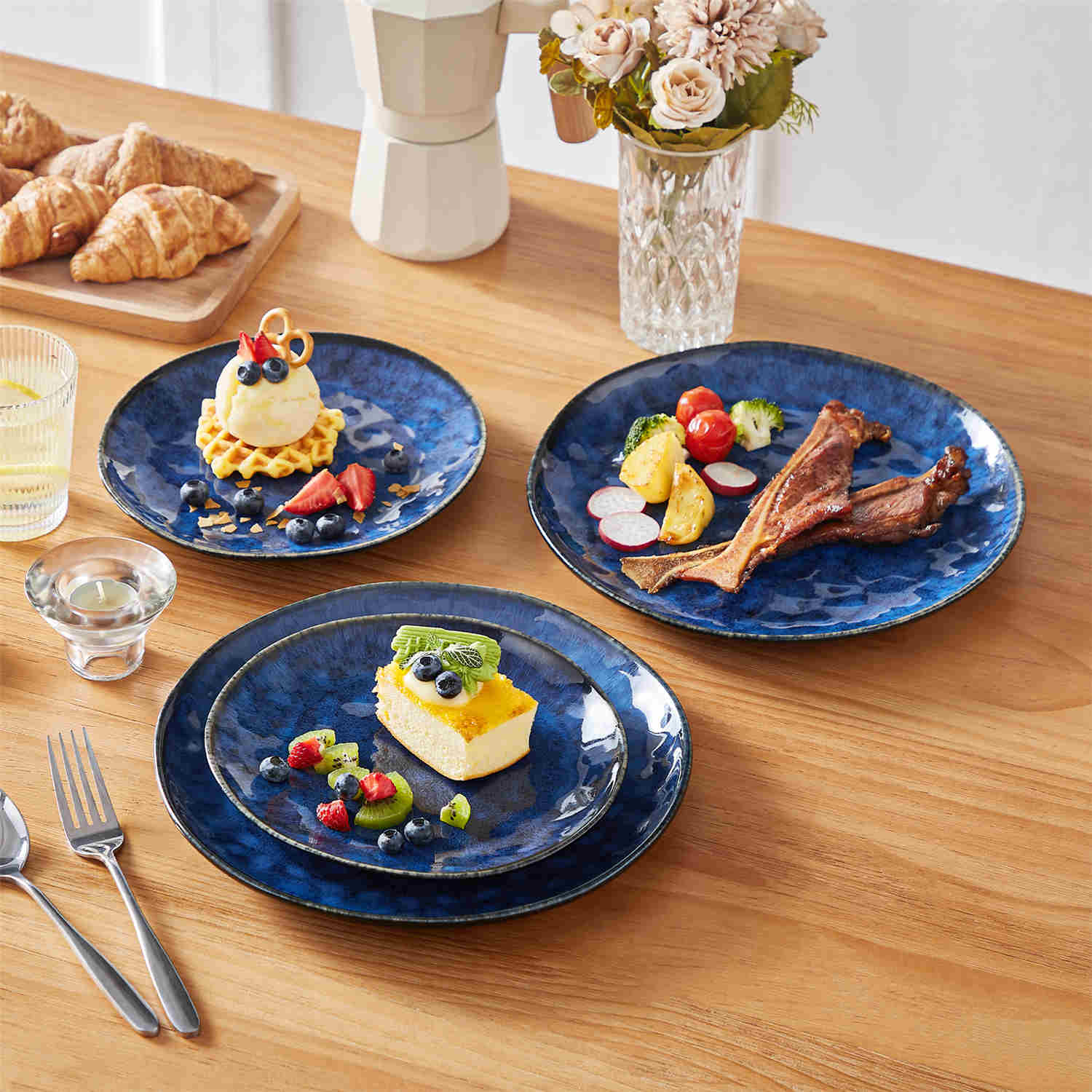 Starry 12 Piece Petite Dinnerware Set - Image 2