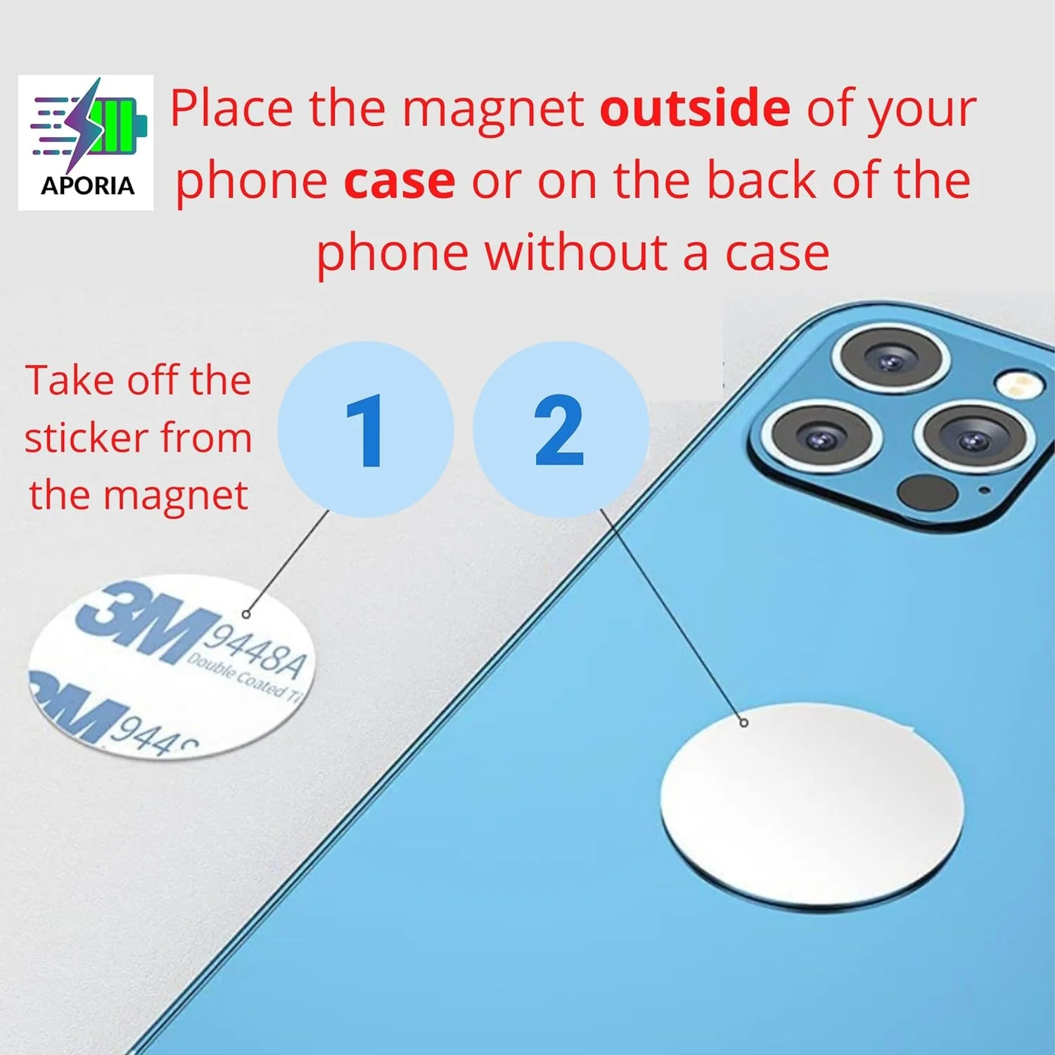 Stick-On Magnetic Phone Mount for Laptops: Keep Your Phone Handy While Working - Image 4