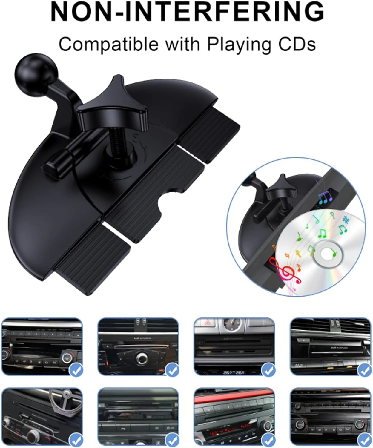 Streamlined Convenience: CD Slot Phone Mount for Effortless Device Integration - Image 3