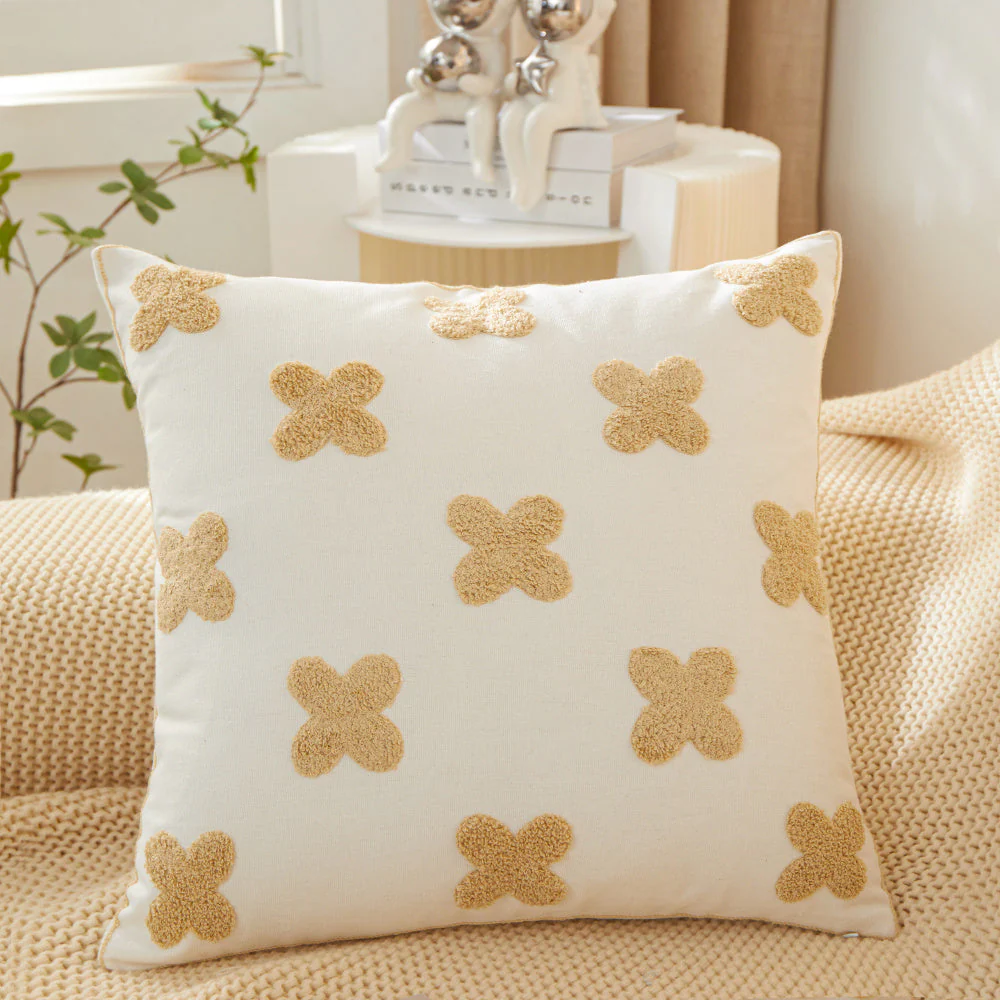 Sunshine Blossom Whimsical Floral Square Throw Pillow (With 450g insert) 18''x18'' pack of 1 - Image 5