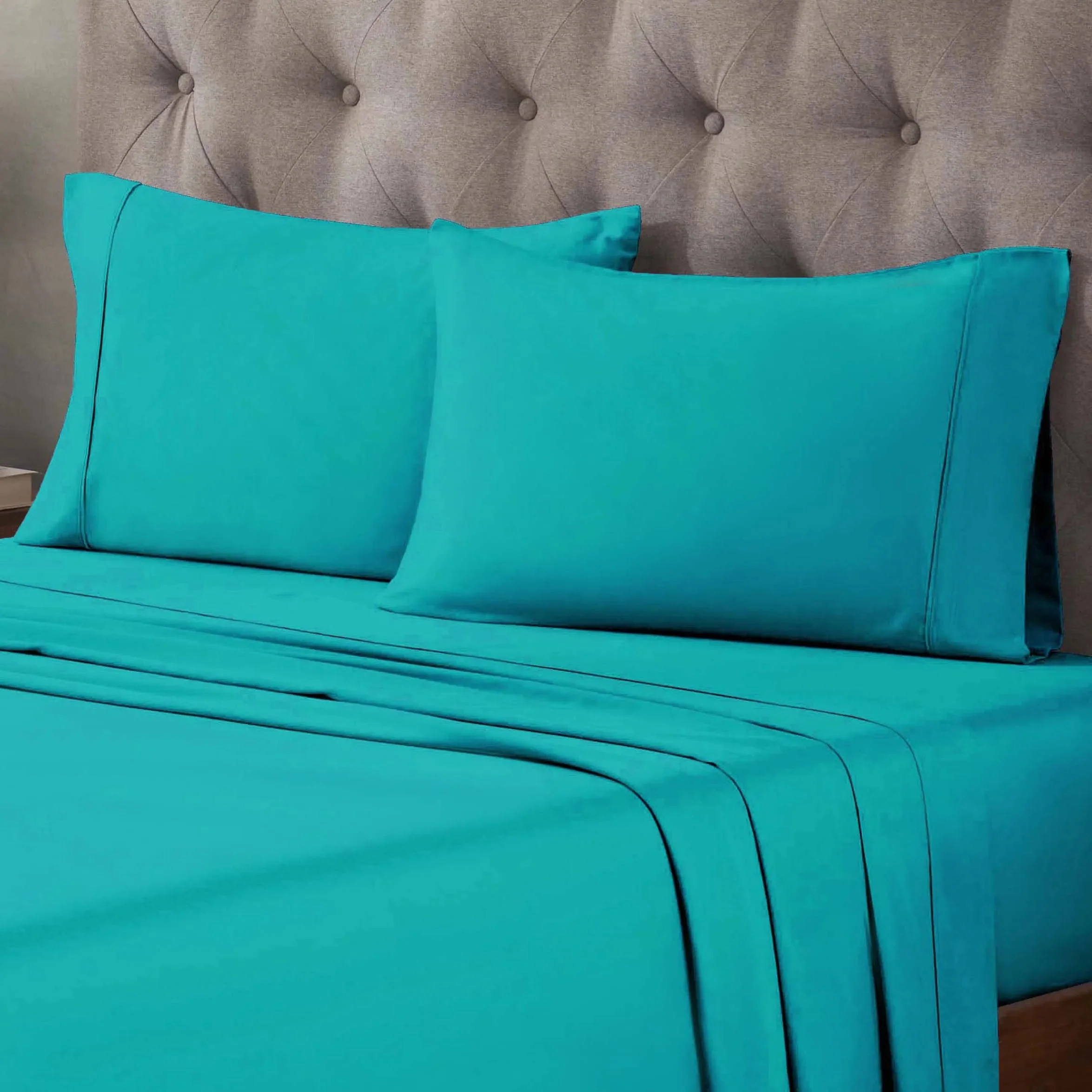 400 Thread Count Egyptian Cotton Sateen Bed Sheet Set - Image 16
