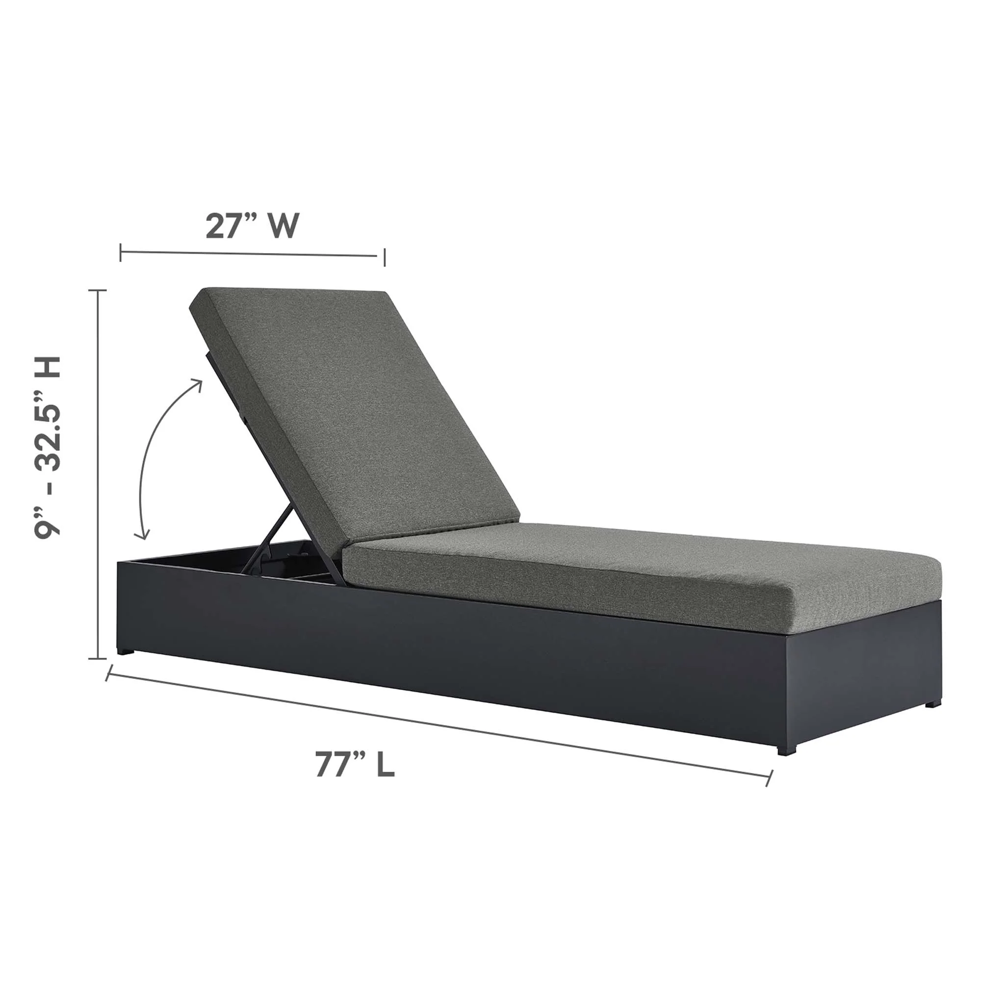 Tahoe 3-Piece Outdoor Patio Chaise Lounge Set - Image 17