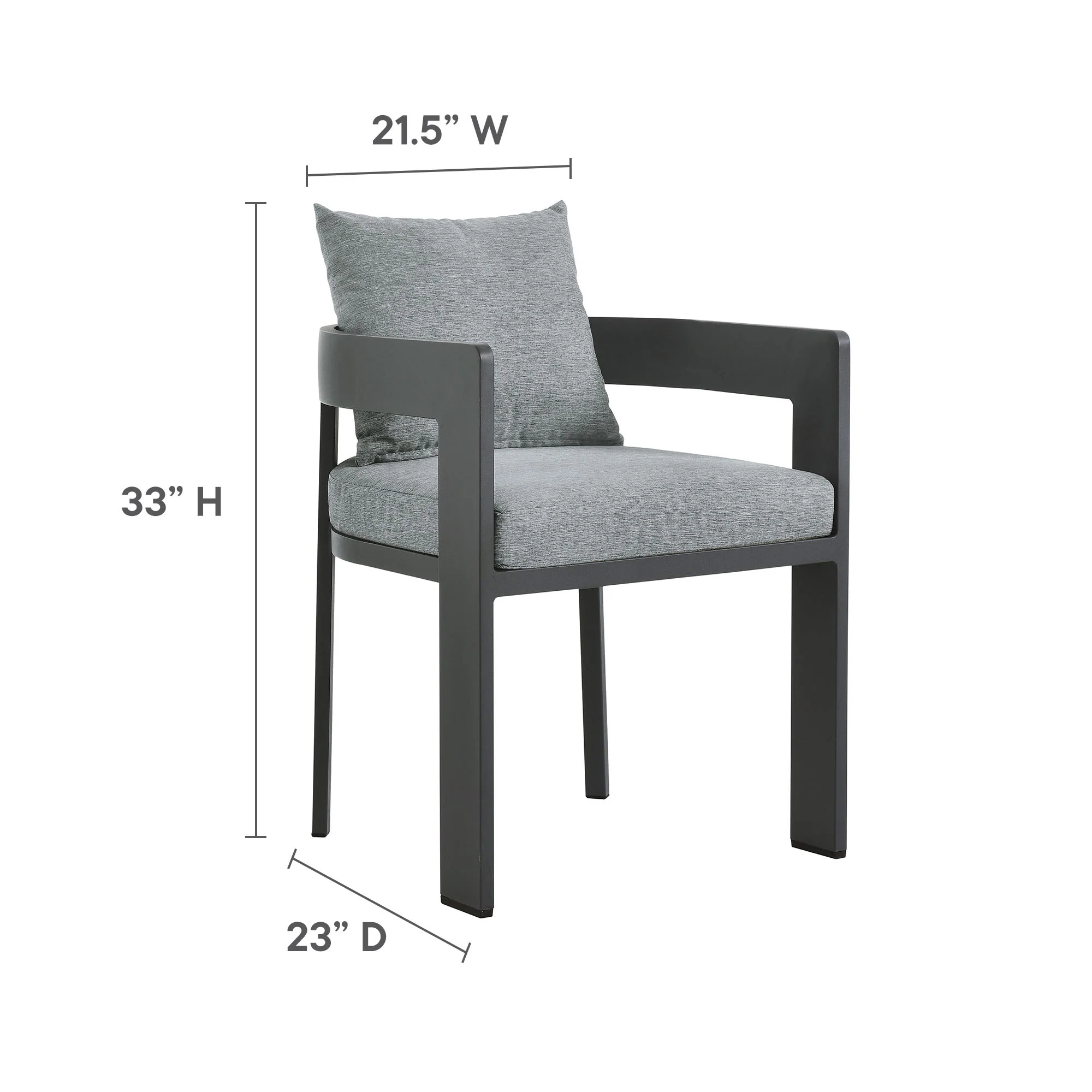 Tahoe 9-Piece Outdoor Patio Aluminum Dining Set by Modway - Image 19