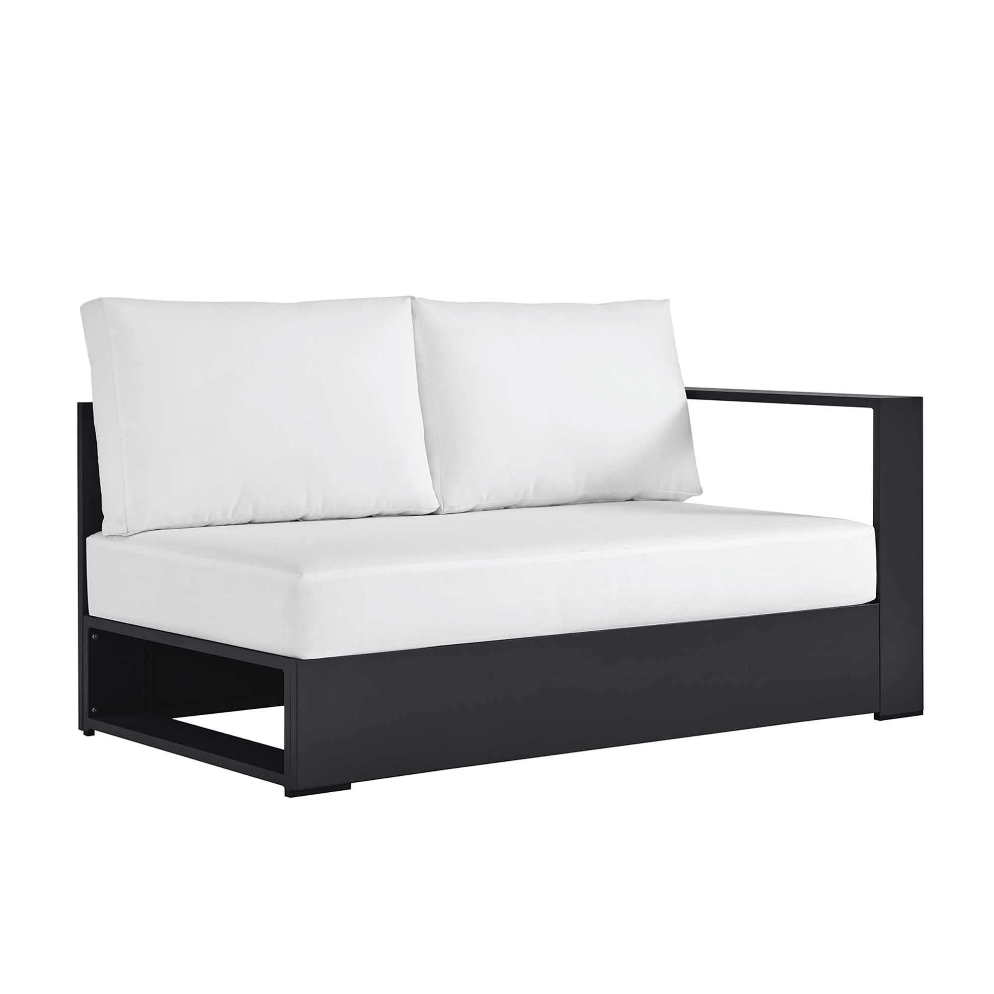 Tahoe Outdoor Patio Powder-Coated Aluminum Modular Right-Facing Loveseat by Modway